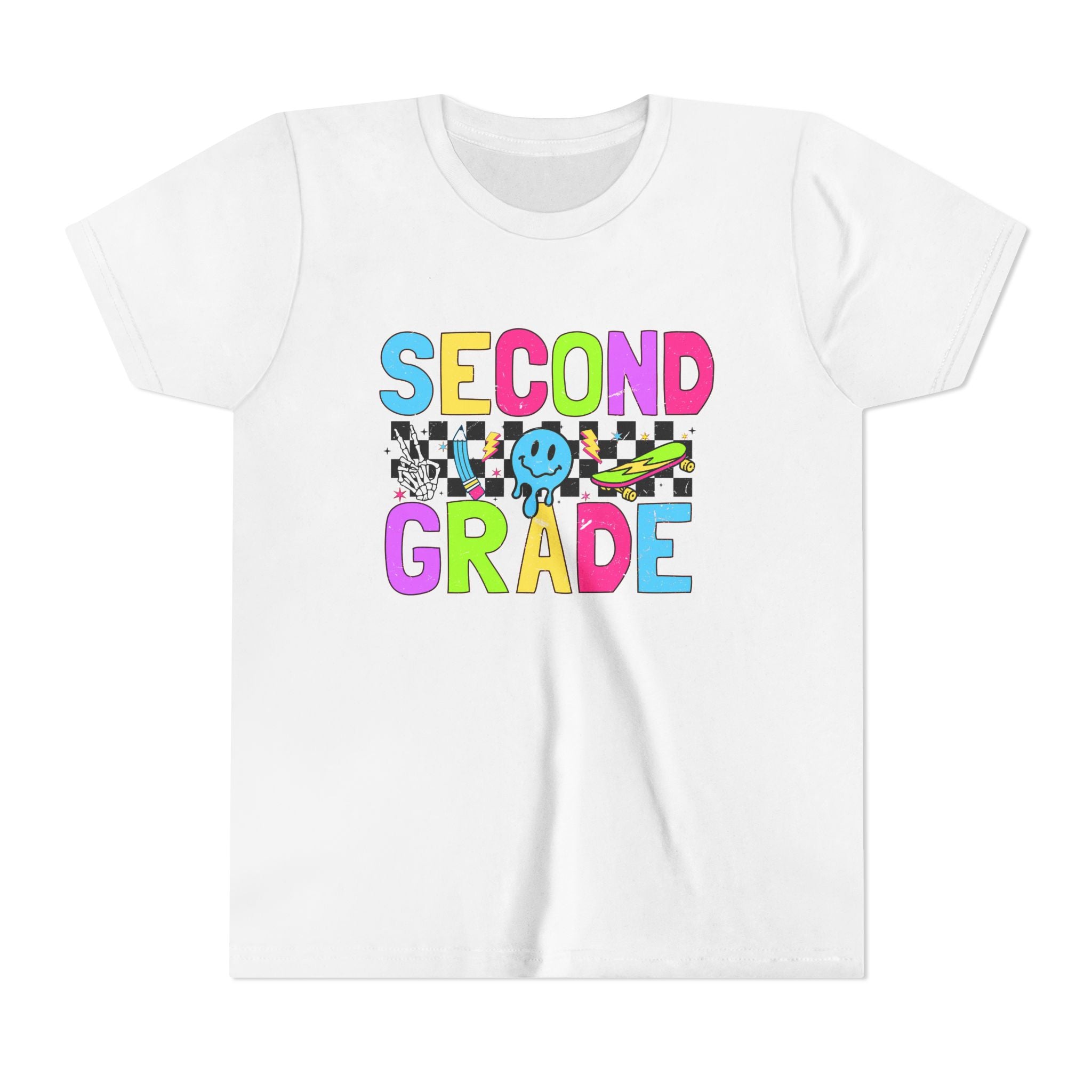 Second Grade Youth Tee — Colorful Back-to-School Shirt for Kids