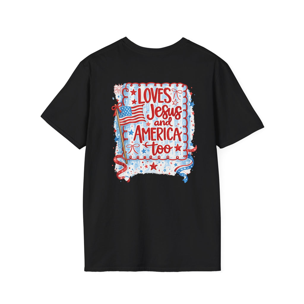 Pocket Flag T-Shirt — Small American Flag Chest Tee