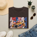 Patriotic Highland Cow T-Shirt — 'Land of the Free' 4th of July Tee