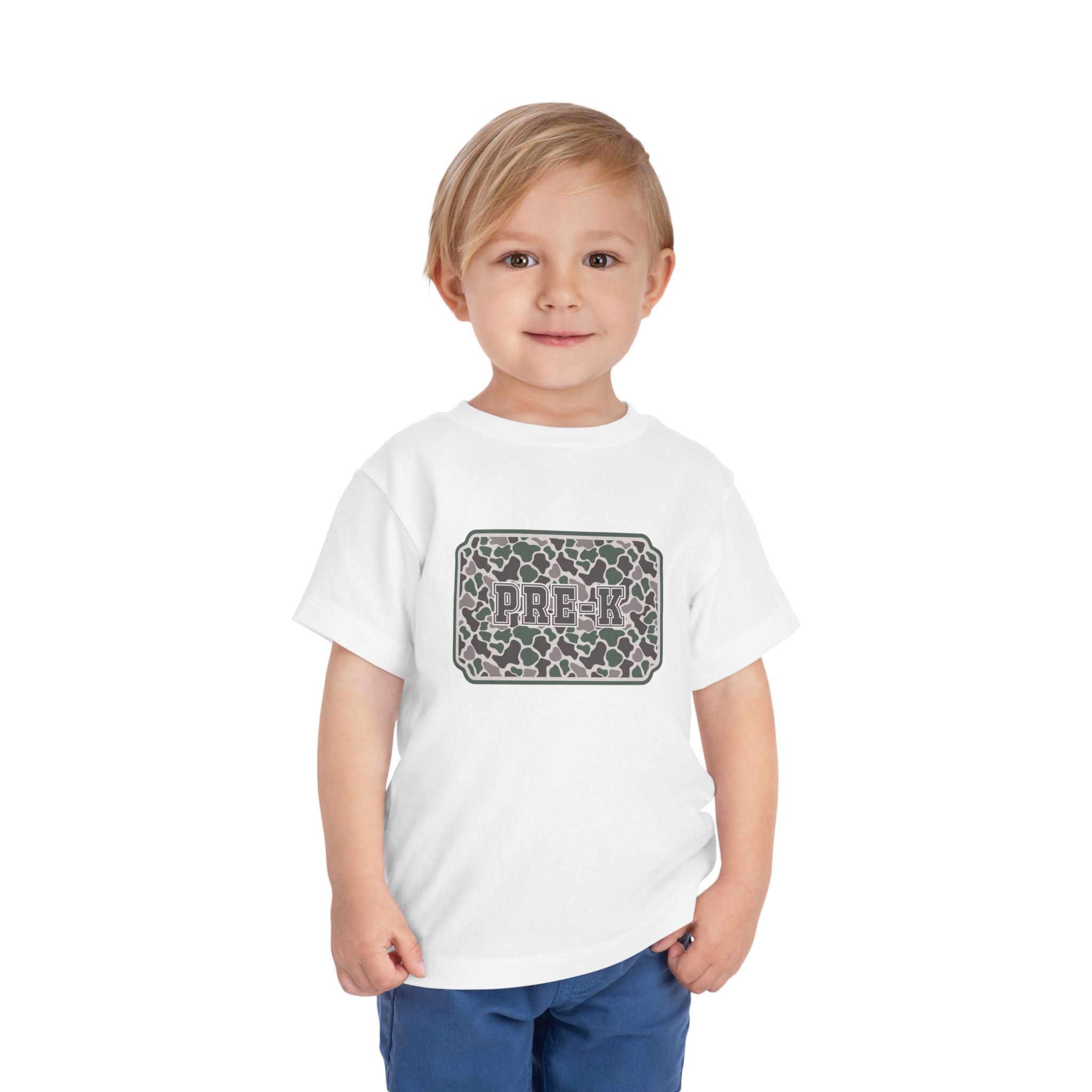 Toddler Tee — Camouflage Name Plate "PRE-k"