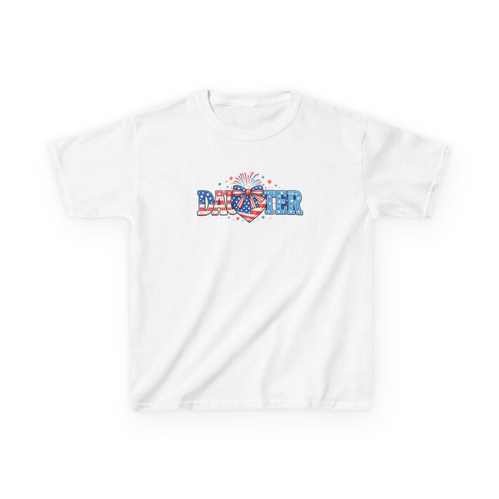 Kids "Daughter" Patriotic Fireworks T-Shirt — 4th of July Girls Tee