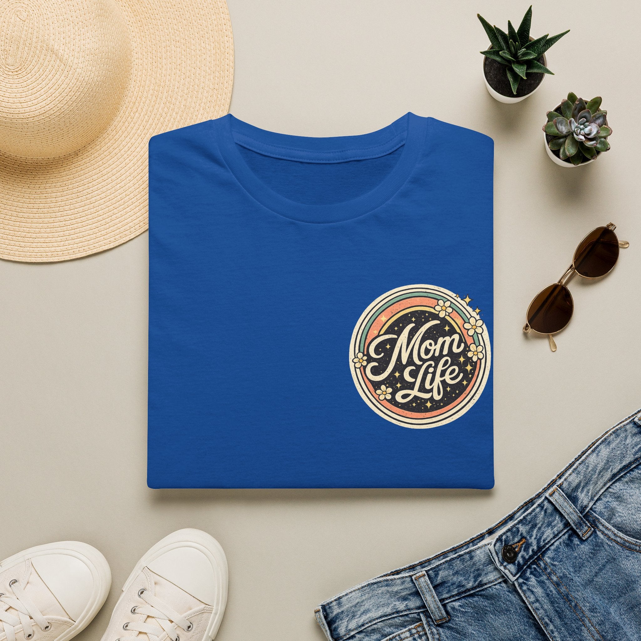 Mom Life T-Shirt — Retro Floral Mom Tee