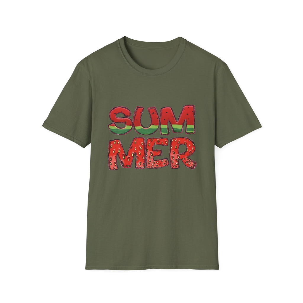 Summer Watermelon T-Shirt — Retro Fruity "SUMMER" Graphic Tee