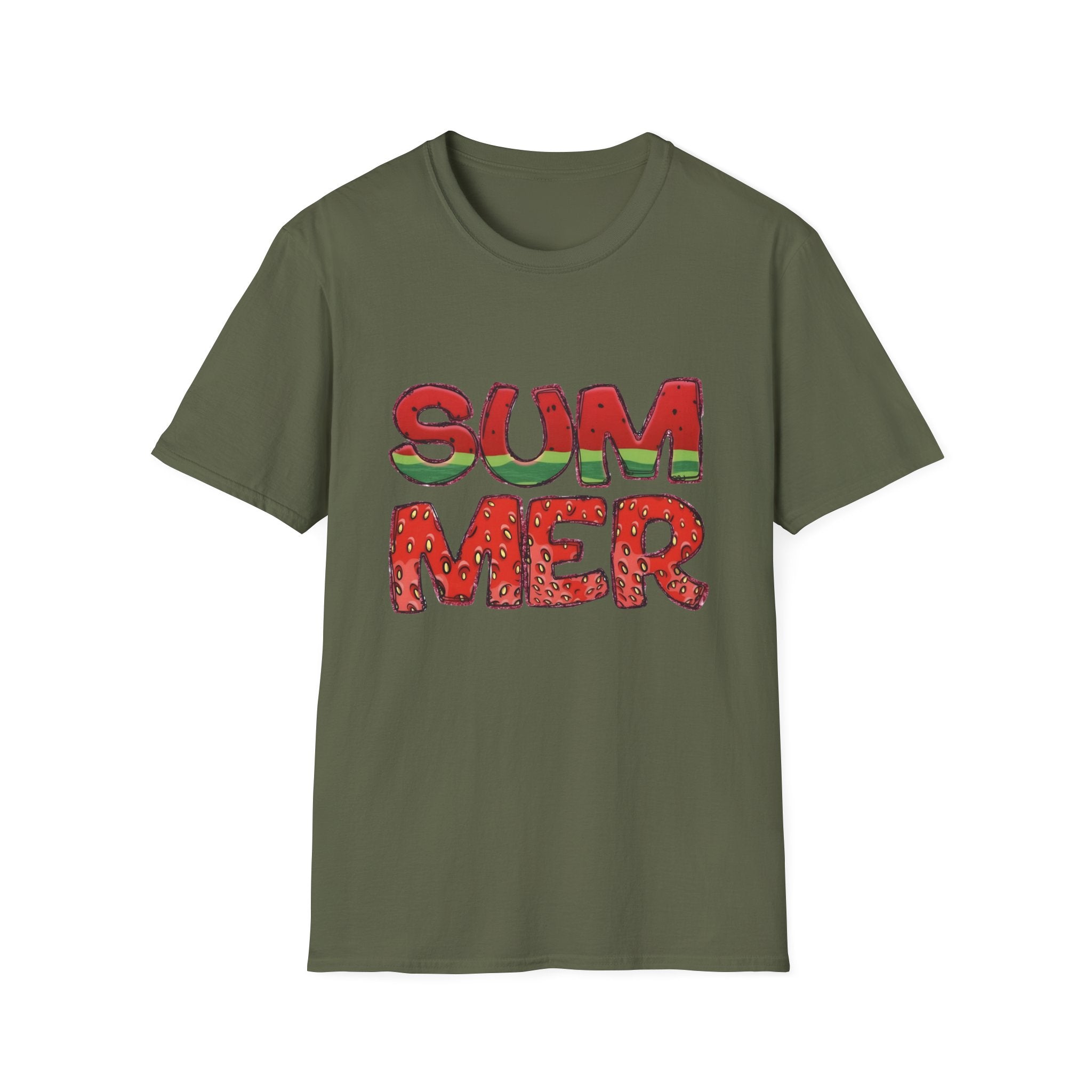 Summer Watermelon T-Shirt — Retro Fruity "SUMMER" Graphic Tee