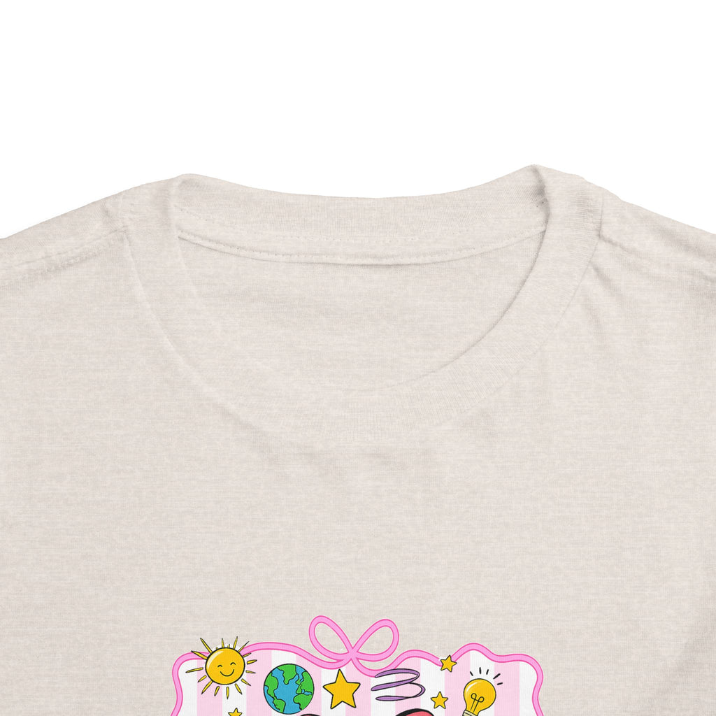 School Bus Kids Tee — Cute Back-to-School Toddler Shirt with Pencil & Apple Design