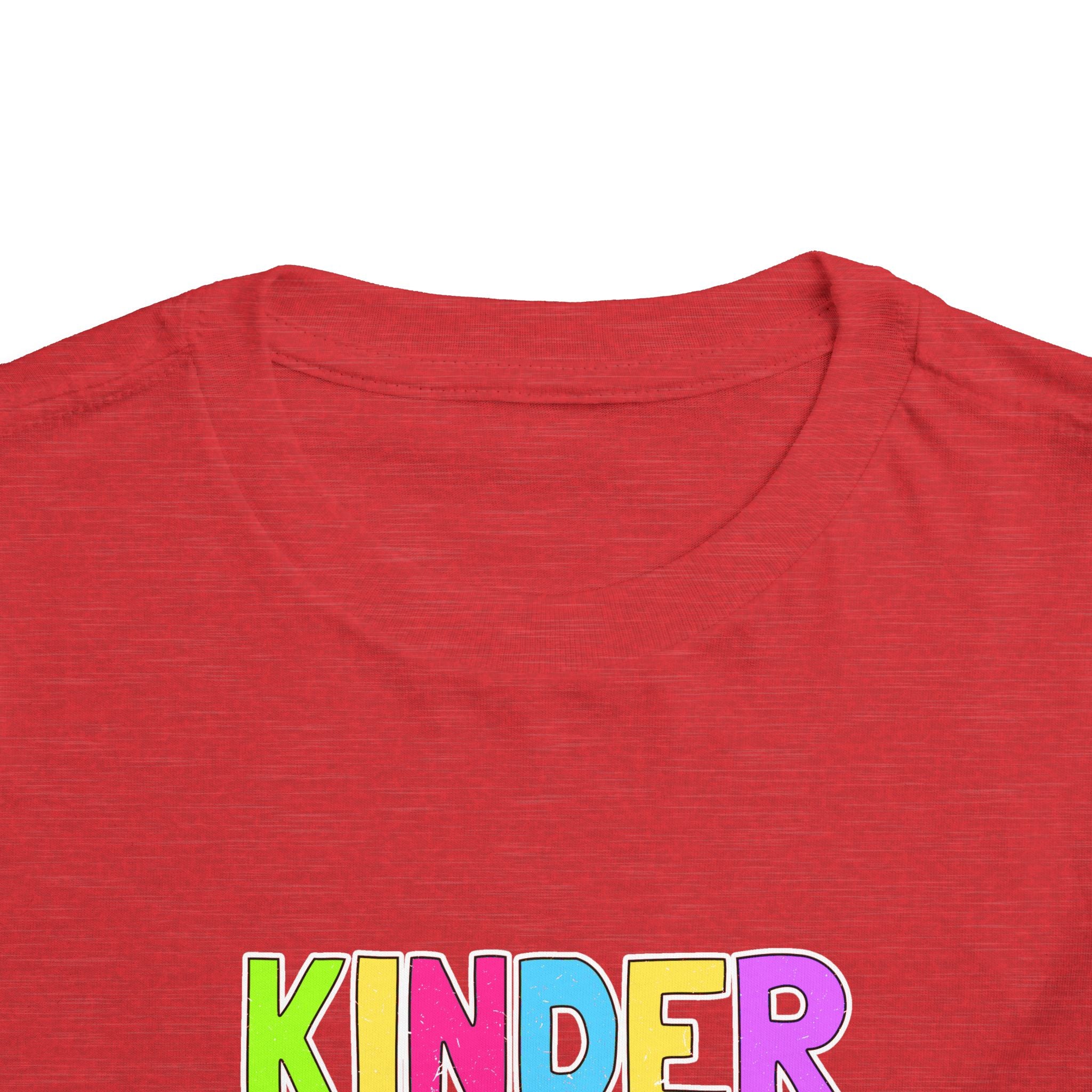 KinderGarten Toddler Tee - Colorful Checker Smiley Back-to-School Shirt