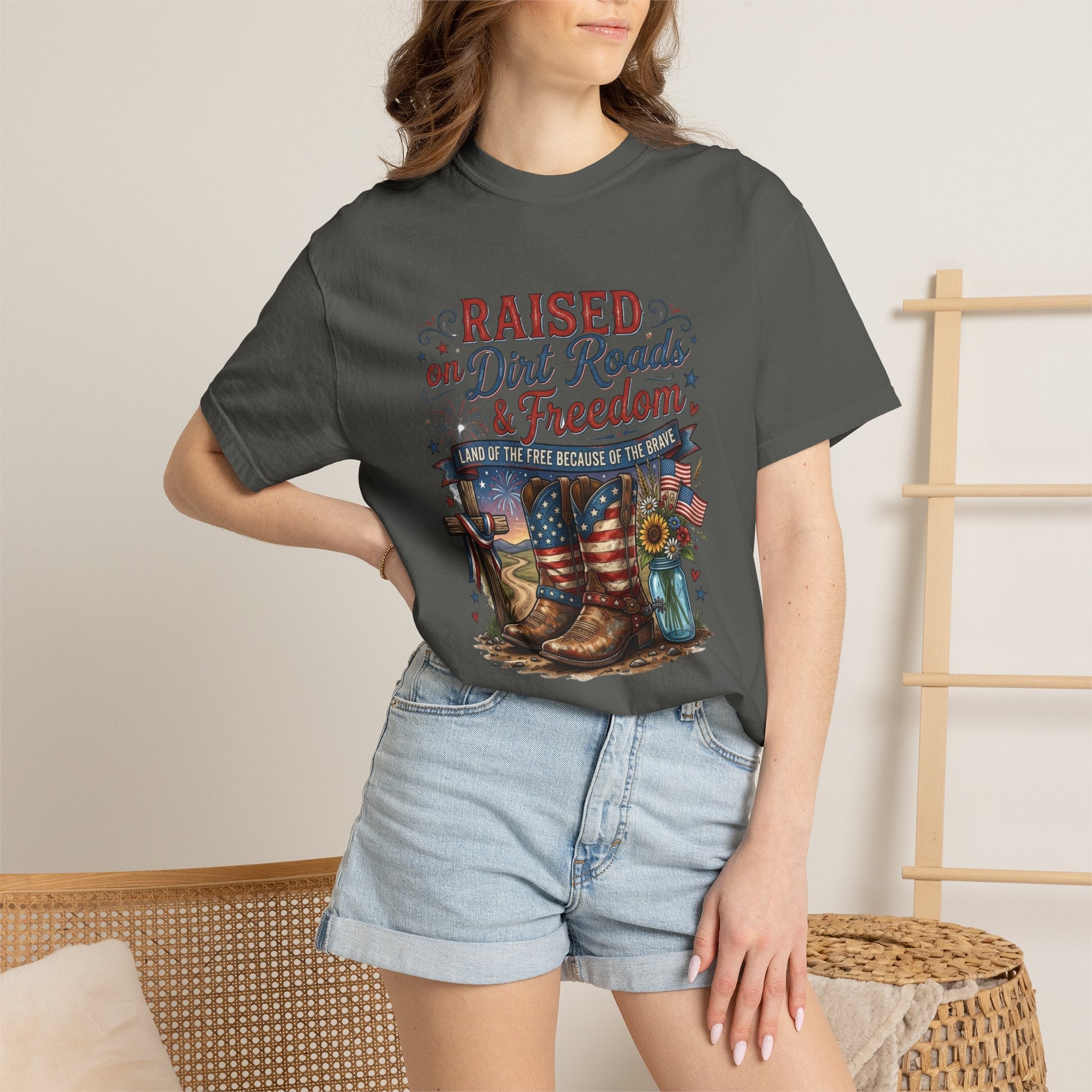Raised on Dirt Roads & Freedom T-Shirt