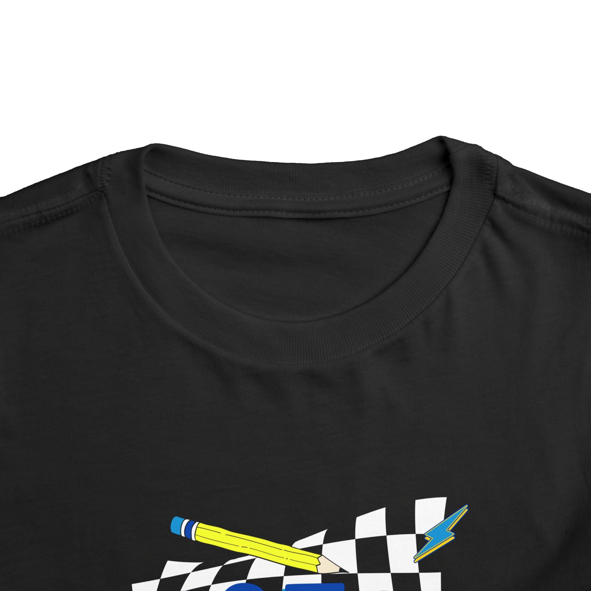 1st Grade Toddler Tee - Back-to-School Smile Skateboard Design