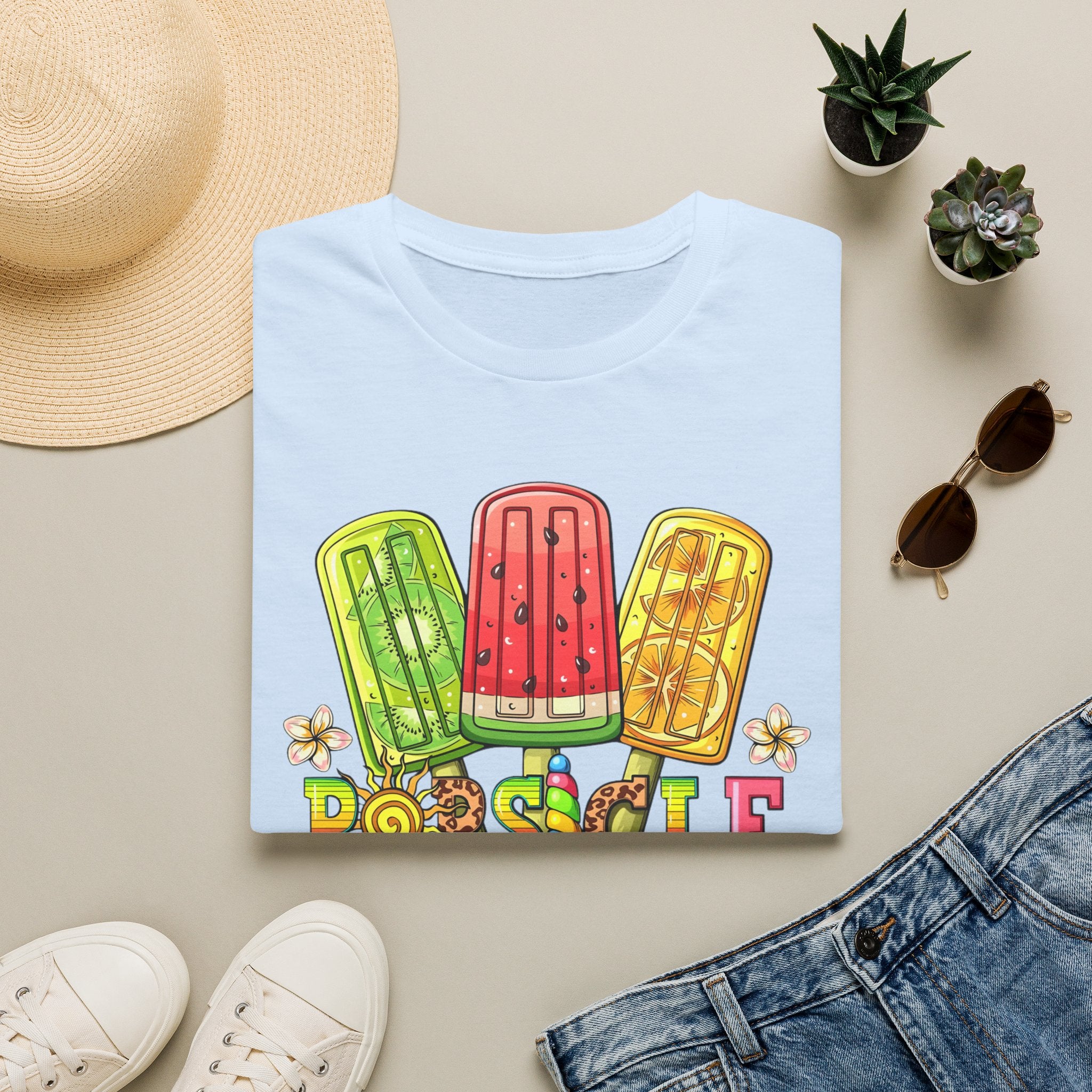 Popsicle Season T‑Shirt — Colorful Summer Popsicle Graphic Tee