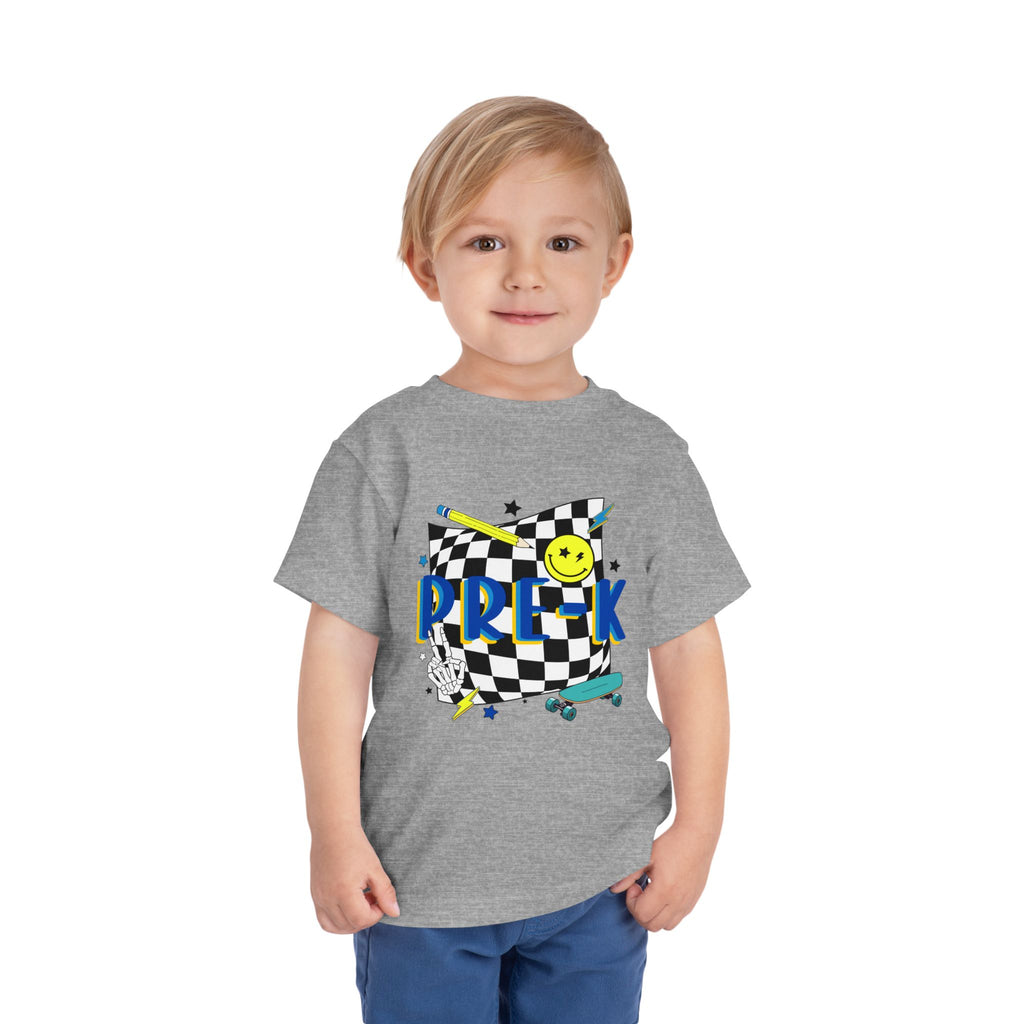 Preschool Skate Smiley Toddler Tee Pre-k