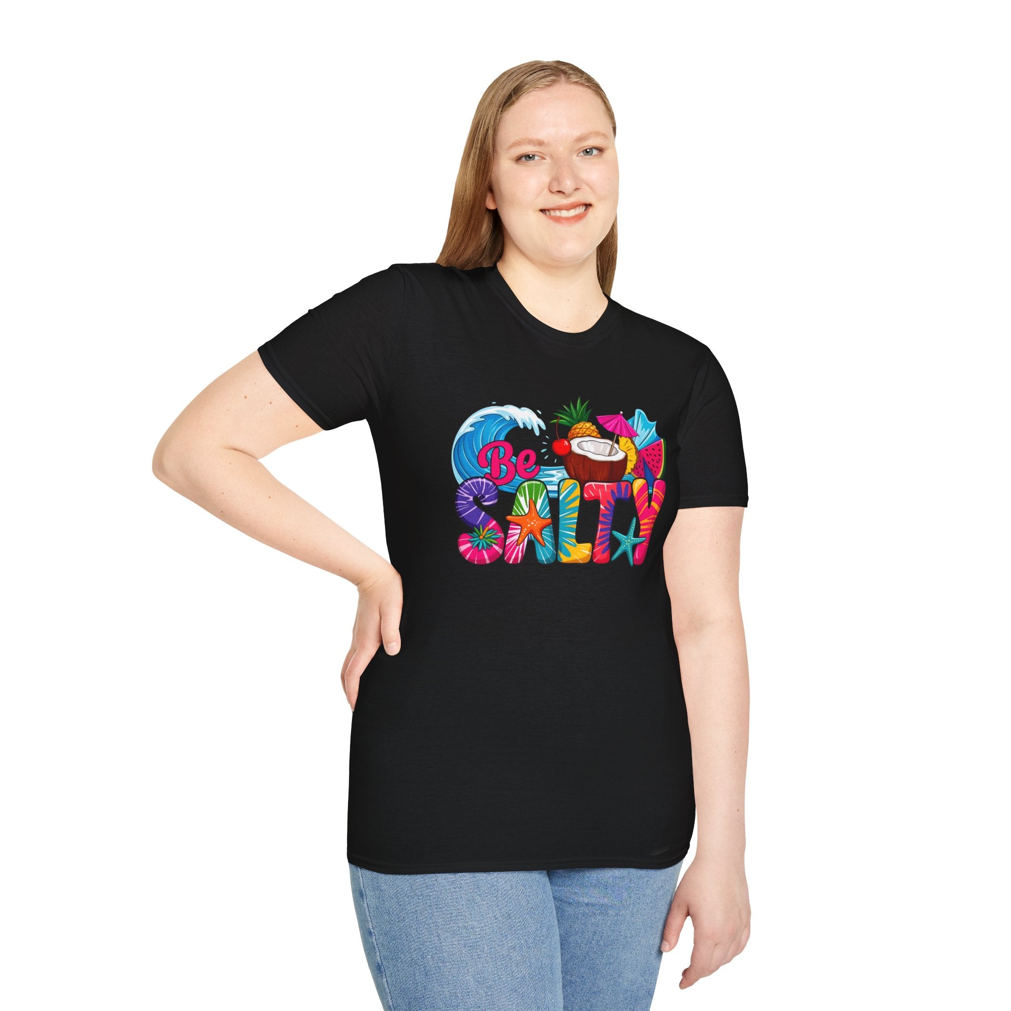 Be Salty Beach T-Shirt — Tropical Coconut & Surf Summer Tee