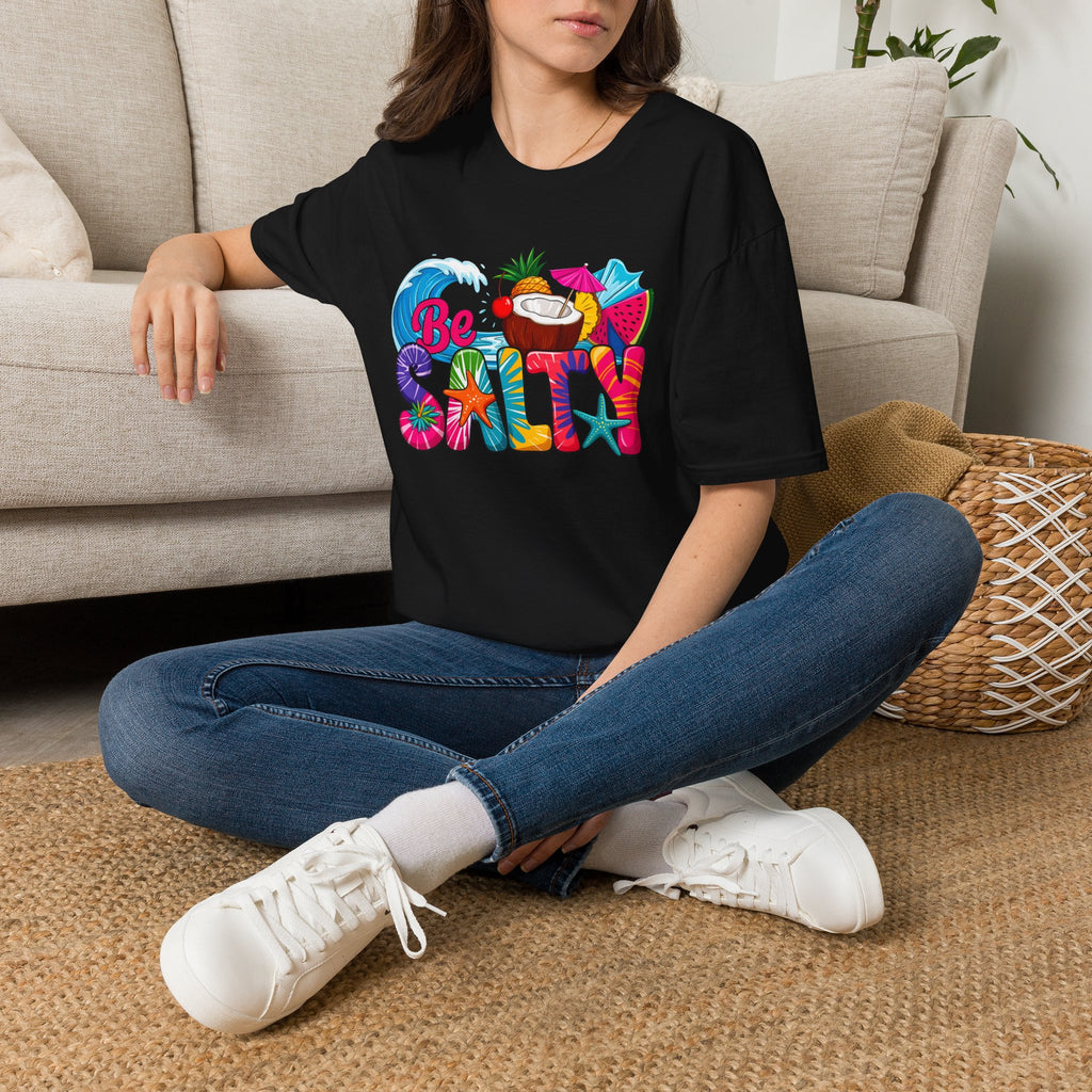 Be Salty Beach T-Shirt — Tropical Coconut & Surf Summer Tee