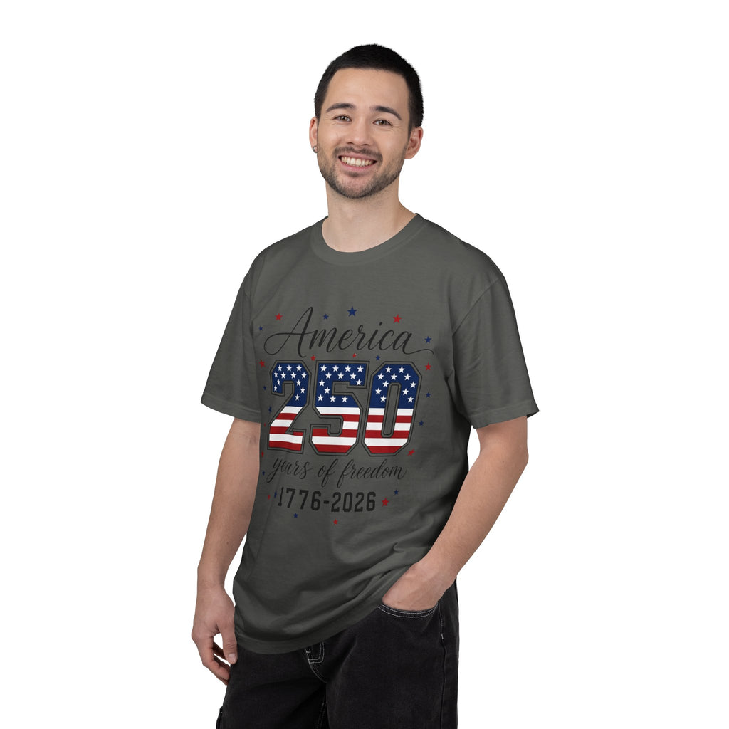 America 250 T-Shirt — 250 Years of Freedom 1776–2026 Patriotic Tee