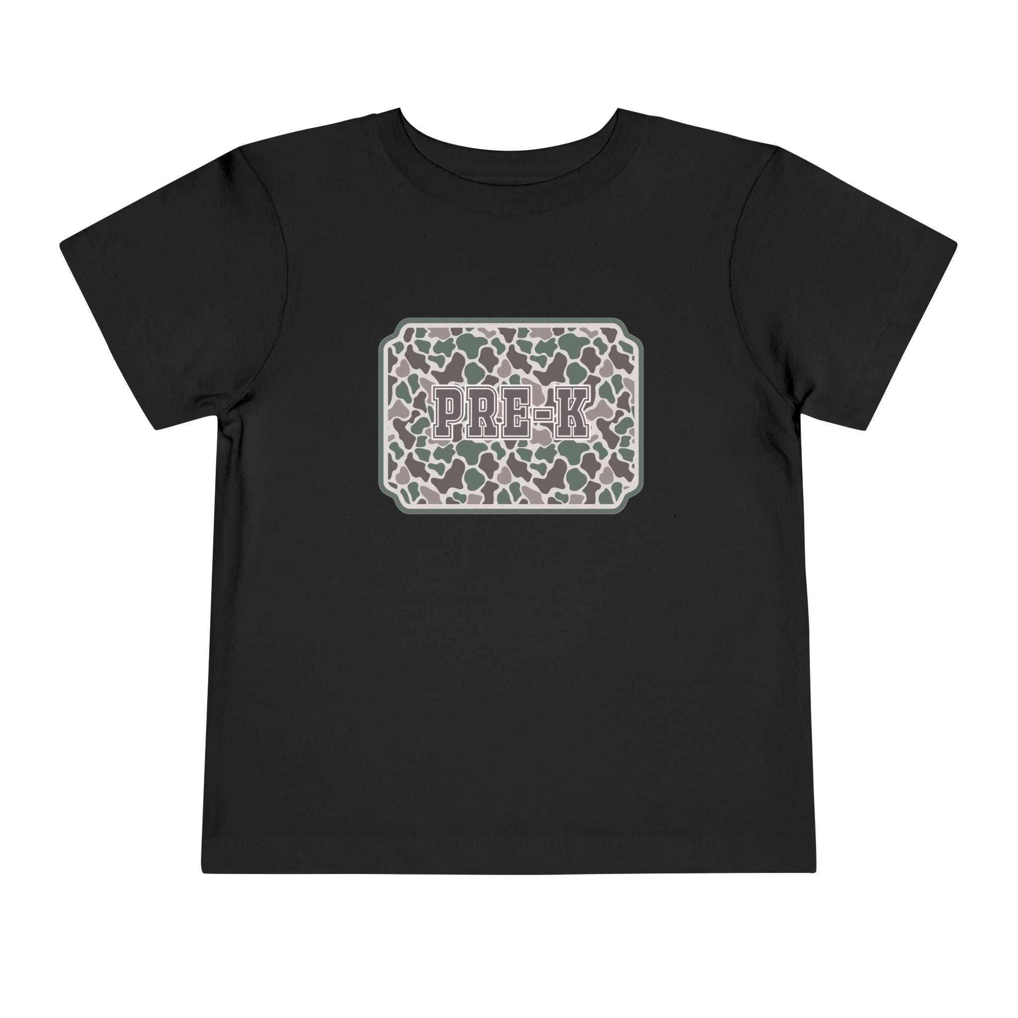 Toddler Tee — Camouflage Name Plate "PRE-k"