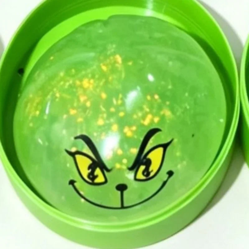 Glitter Green Dumpling Stress Toy