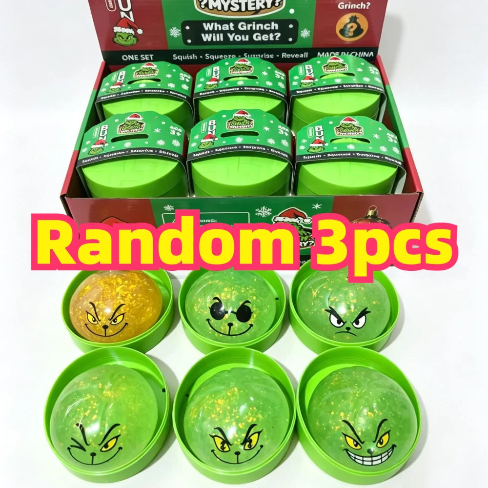 Glitter Green Dumpling Stress Toy