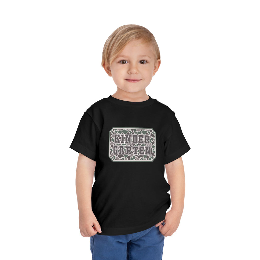 Kindergarten Toddler Tee — Floral Leopard Back to School Shirt