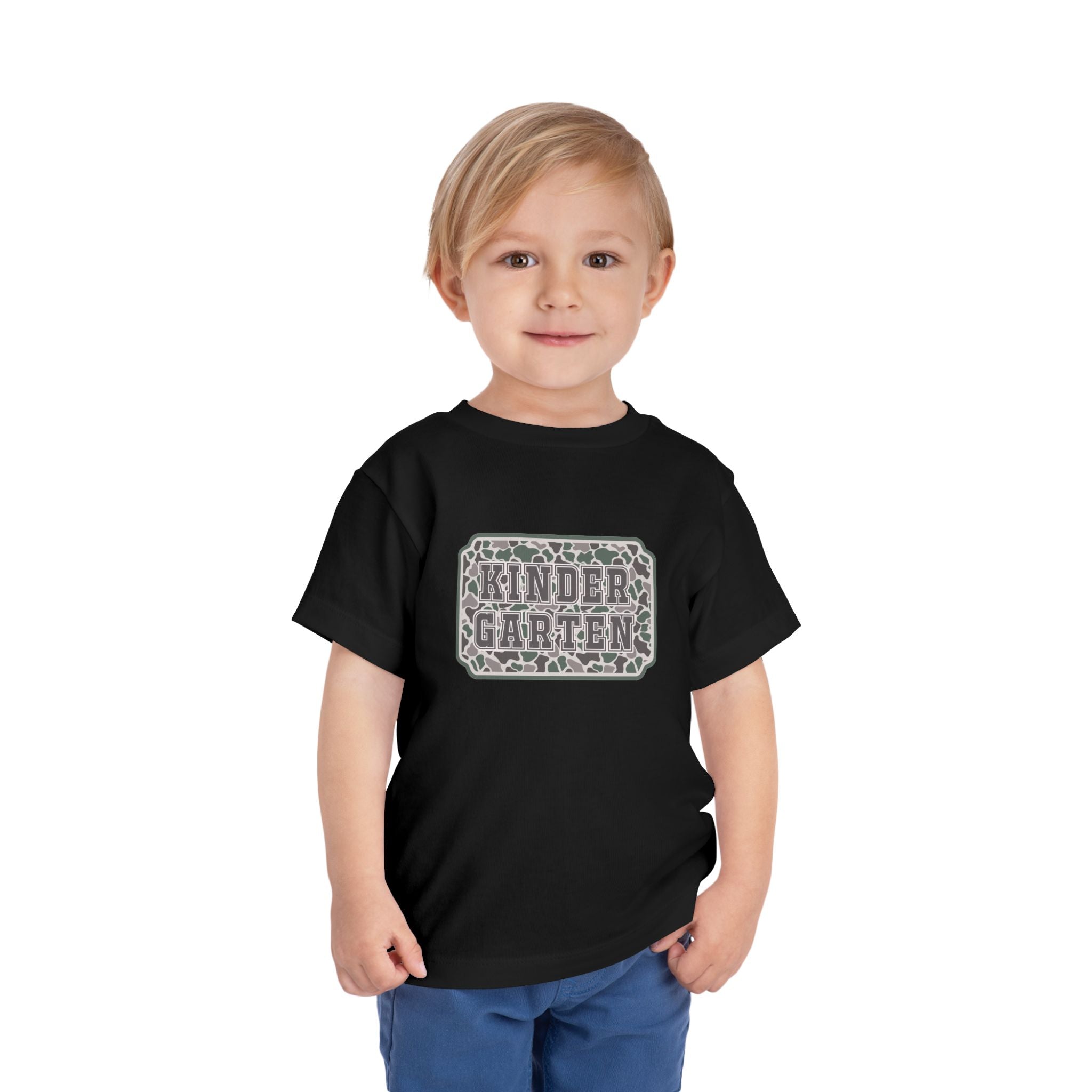 Kindergarten Toddler Tee — Floral Leopard Back to School Shirt