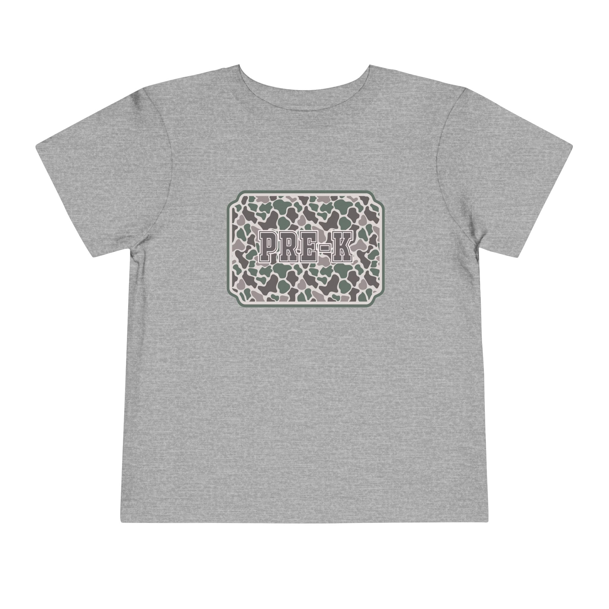 Toddler Tee — Camouflage Name Plate "PRE-k"