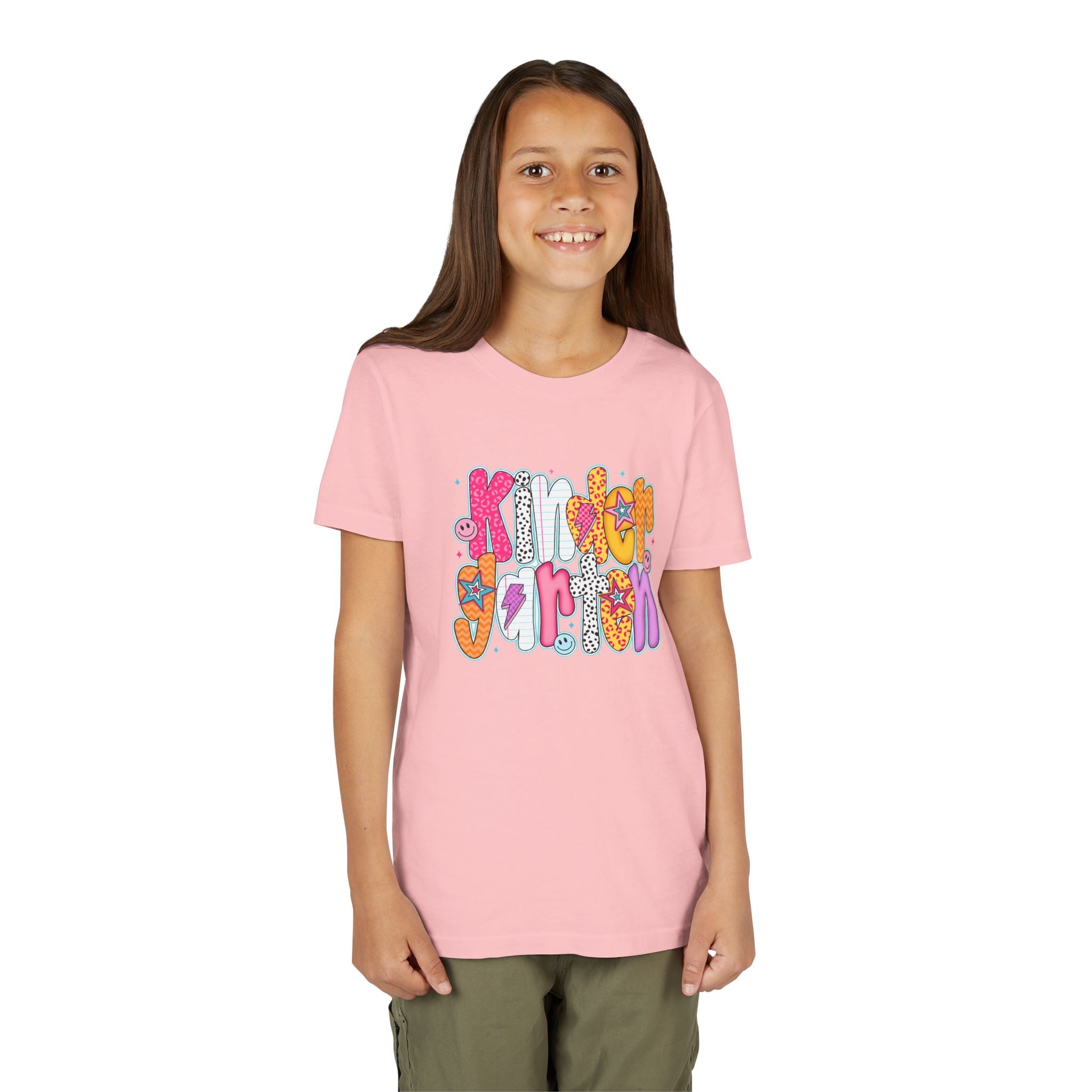Youth Tee - "Kindergarten" Cute Retro Doodle Graphic