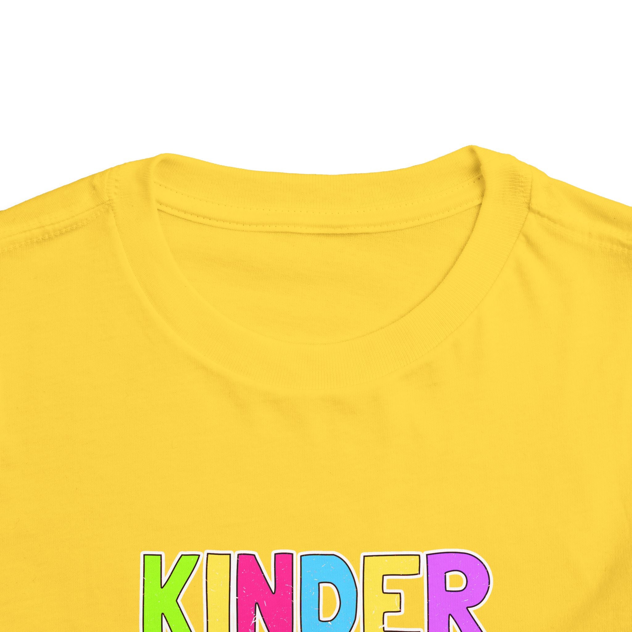 KinderGarten Toddler Tee - Colorful Checker Smiley Back-to-School Shirt