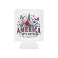 America 250th Birthday Can Cooler - Patriotic July 4th Beer Koozie