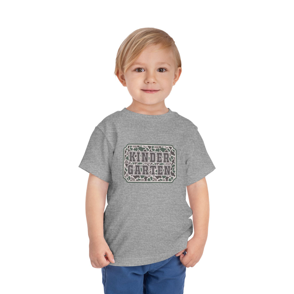 Kindergarten Toddler Tee — Floral Leopard Back to School Shirt
