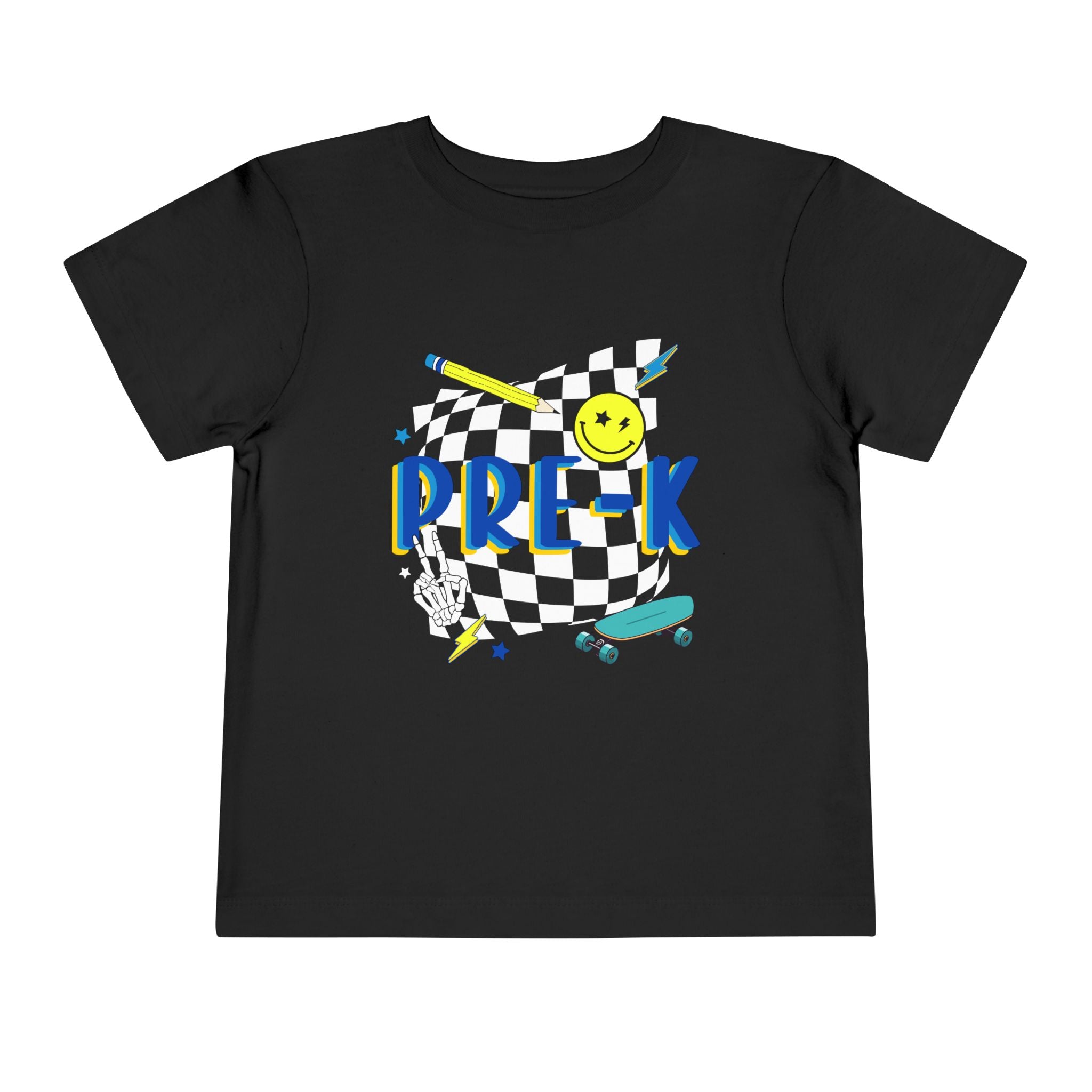 Preschool Skate Smiley Toddler Tee Pre-k