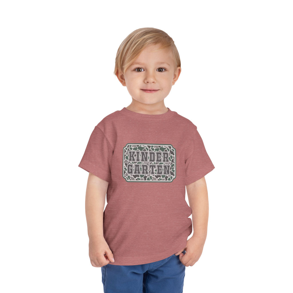 Kindergarten Toddler Tee — Floral Leopard Back to School Shirt