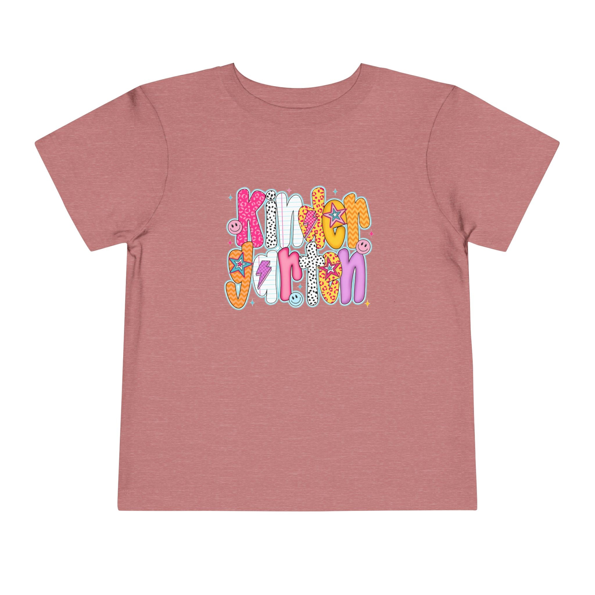 Toddler Tee - "Kinder Garten" Colorful Kids Back-to-School Shirt