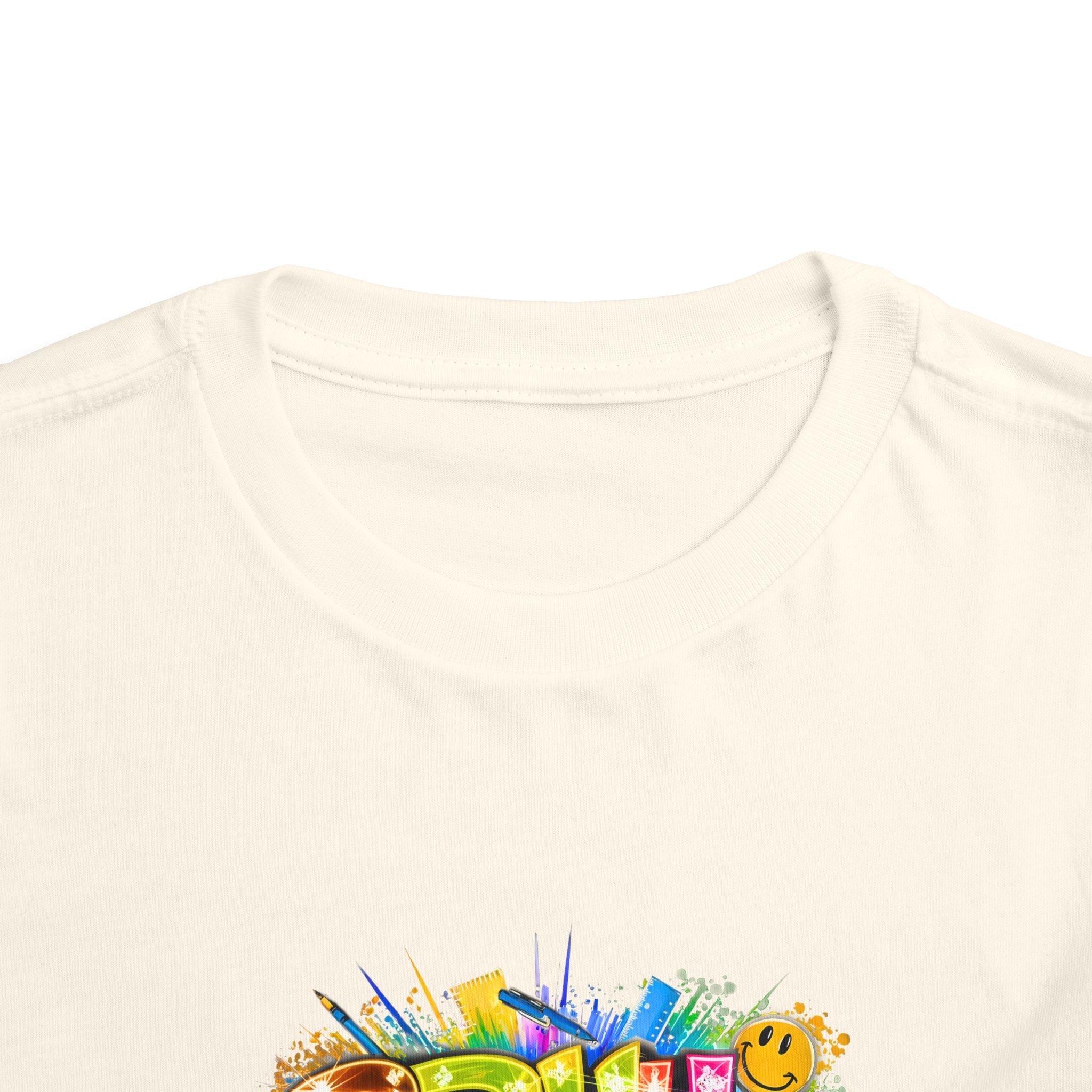 Toddler Tee — Colorful "Bruh We Are Back" Graphic Shirt