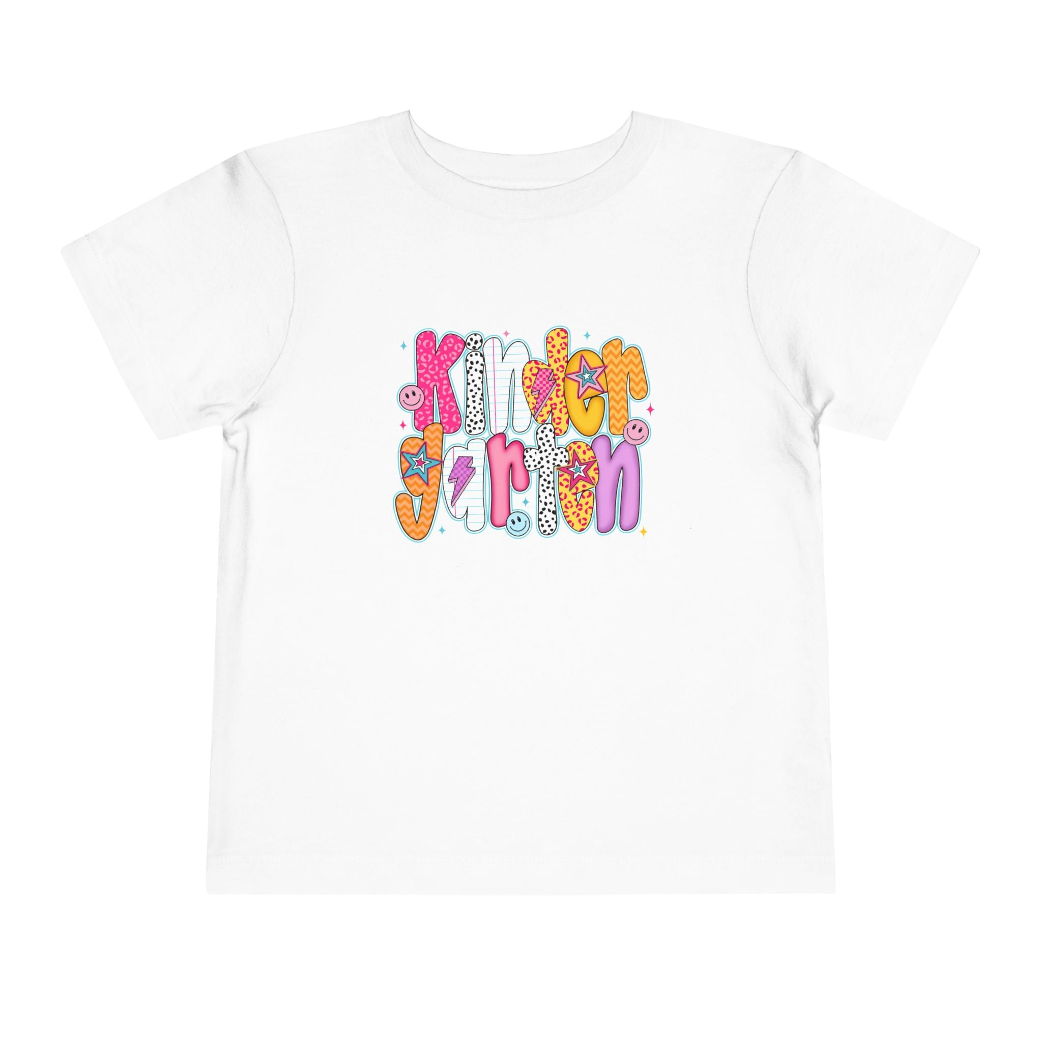 Toddler Tee - "Kinder Garten" Colorful Kids Back-to-School Shirt