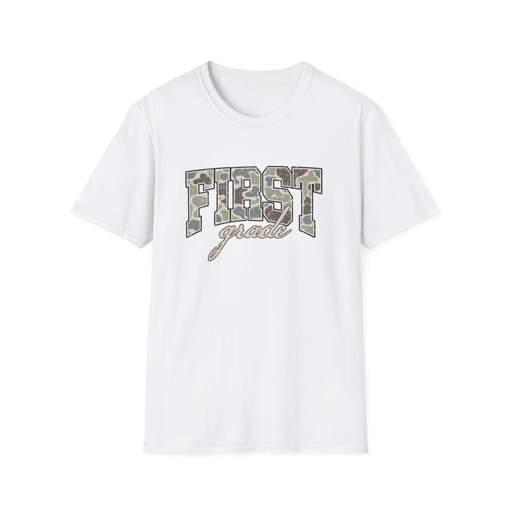 First Grade Camo Tee — 'FIRST grade' Back-to-School Kids T-Shirt