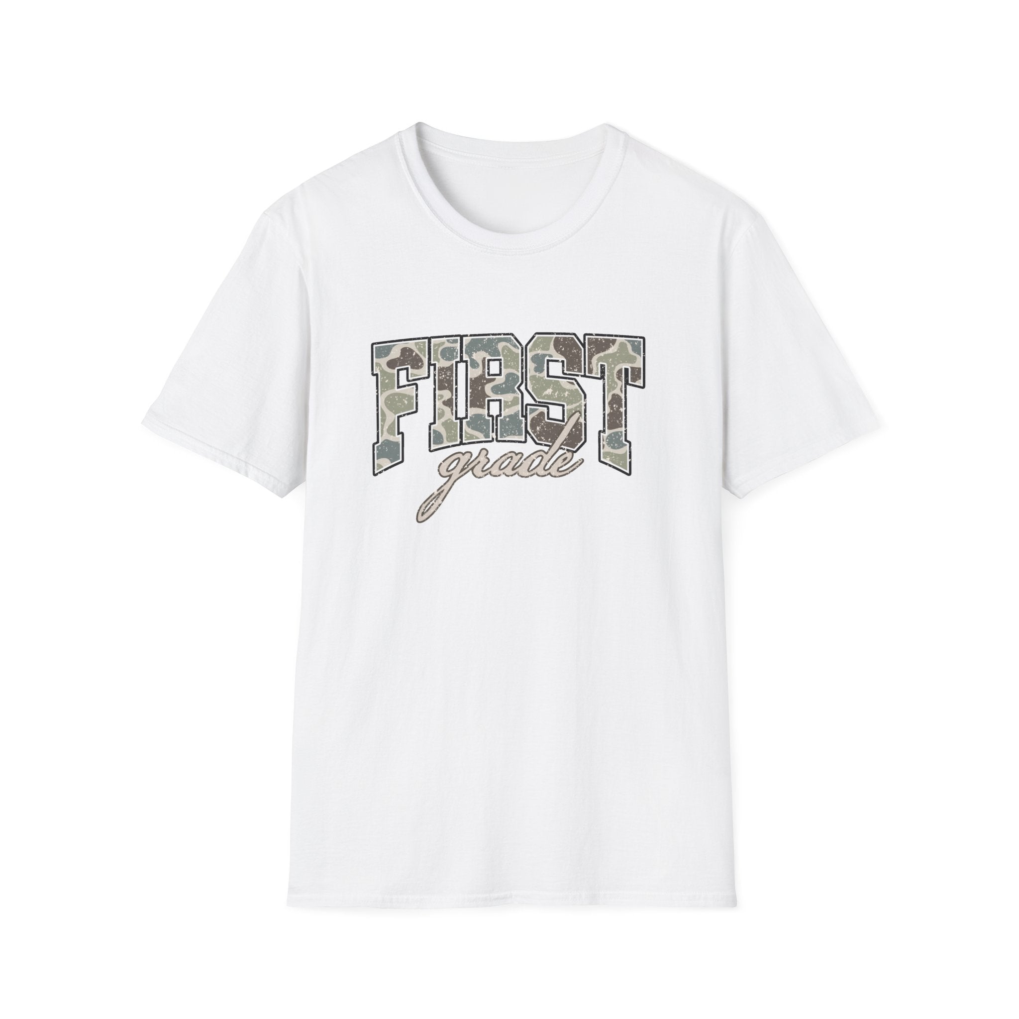 First Grade Camo Tee — 'FIRST grade' Back-to-School Kids T-Shirt