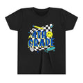 4th Grade Youth Tee — Retro Skateboard Smiley Back-to-School Shirt