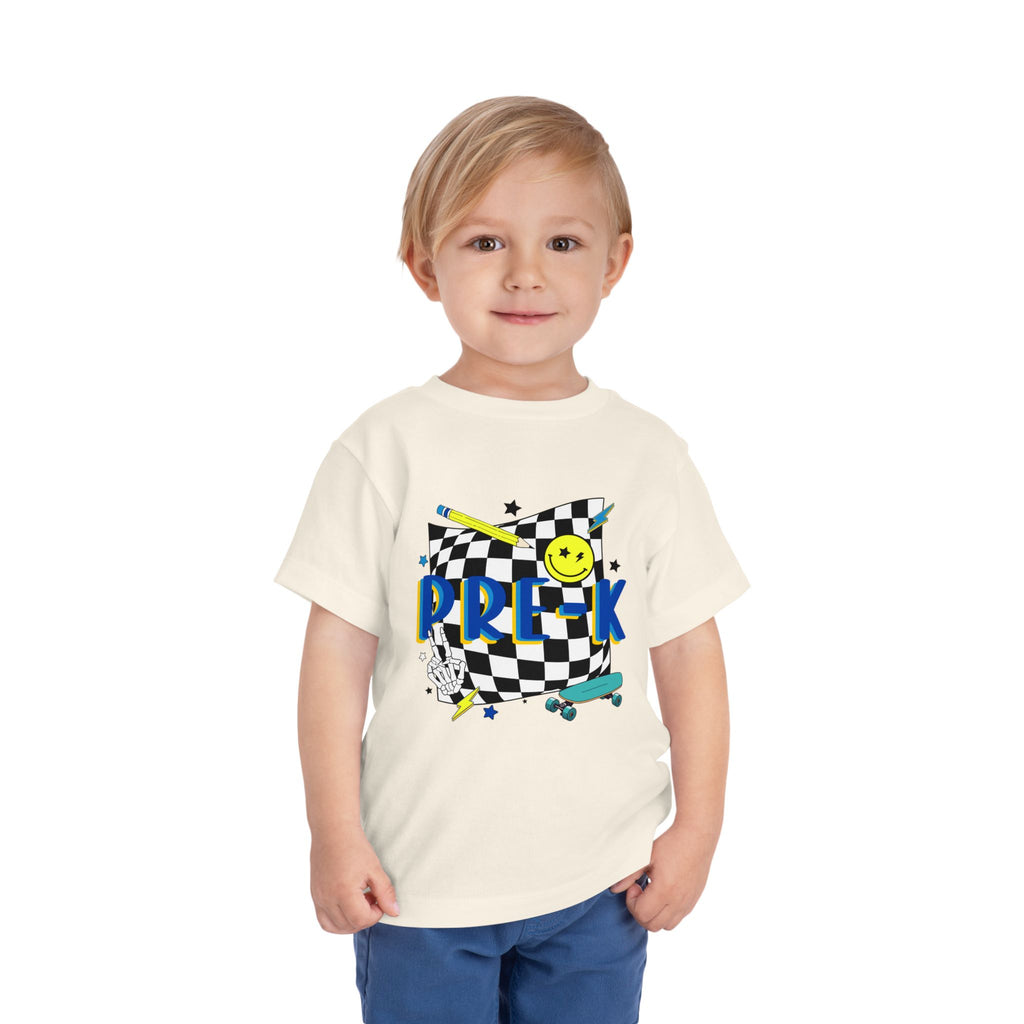 Preschool Skate Smiley Toddler Tee Pre-k