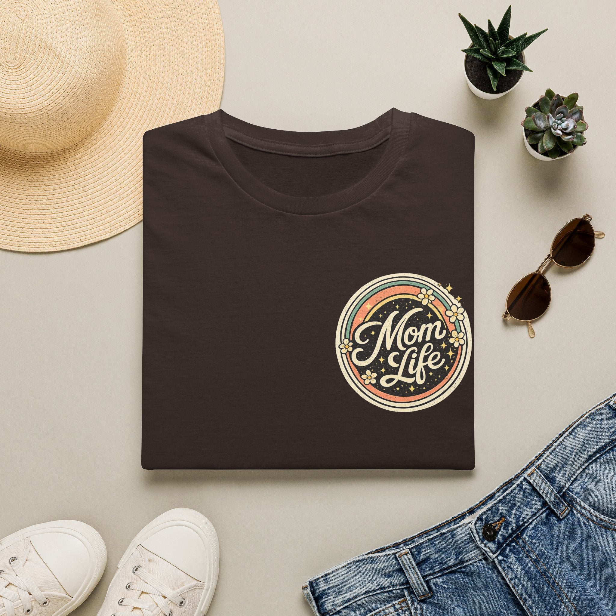 Mom Life T-Shirt — Retro Floral Mom Tee