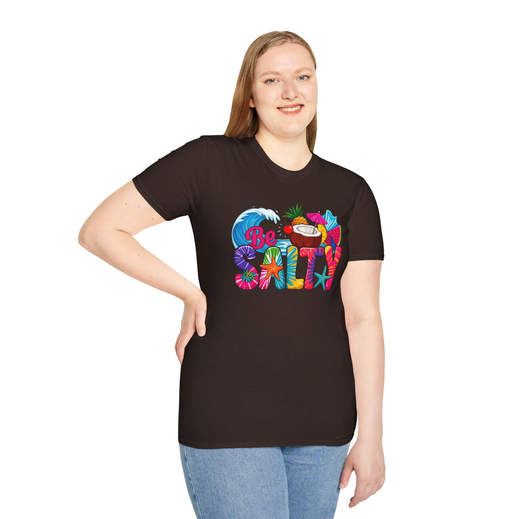 Be Salty Beach T-Shirt — Tropical Coconut & Surf Summer Tee