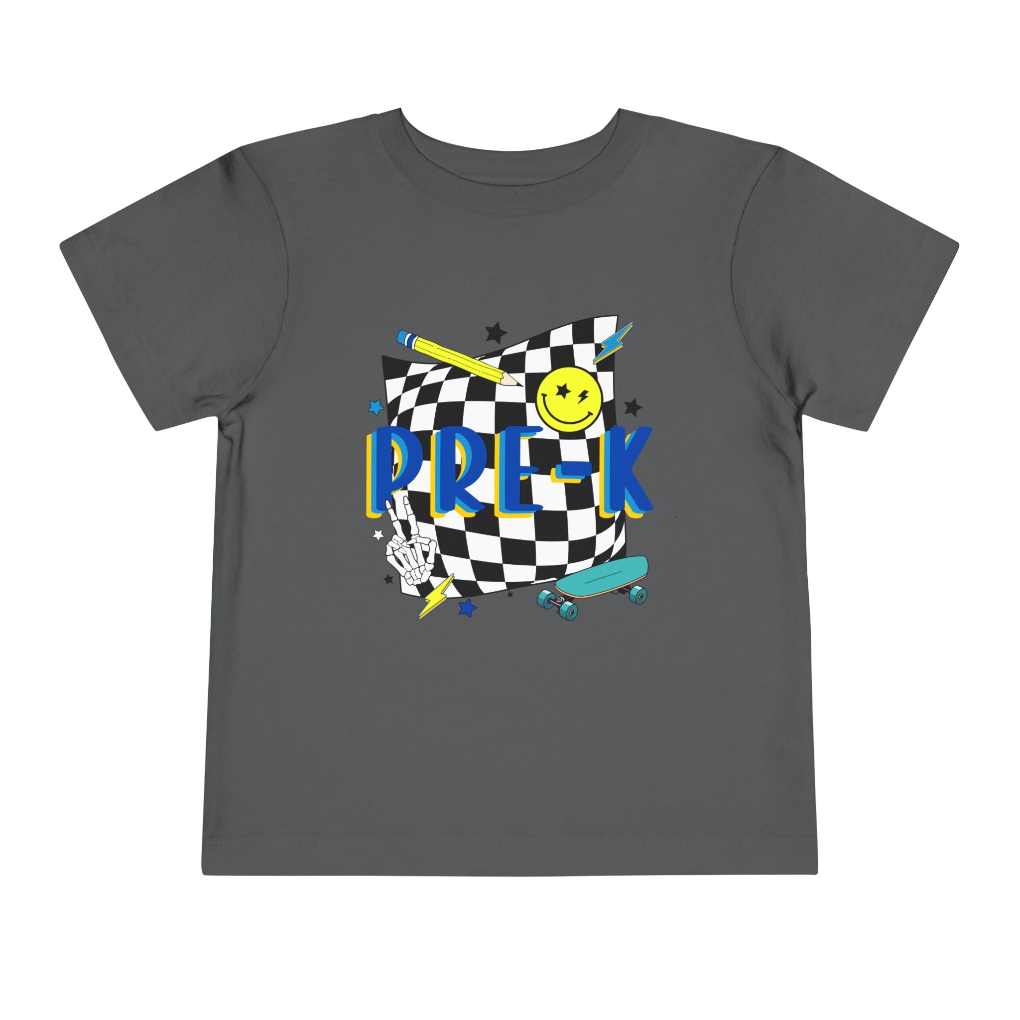 Preschool Skate Smiley Toddler Tee Pre-k