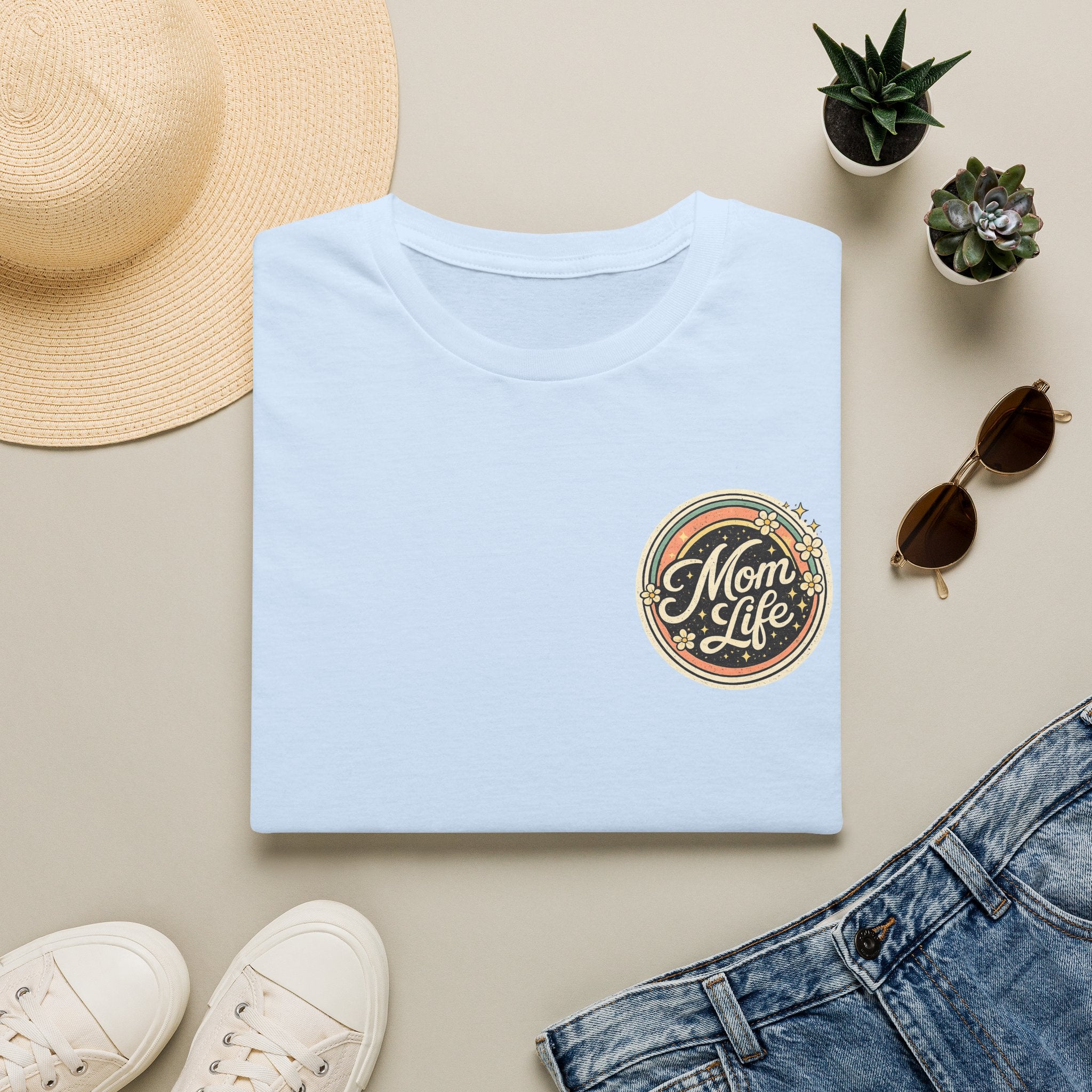 Mom Life T-Shirt — Retro Floral Mom Tee