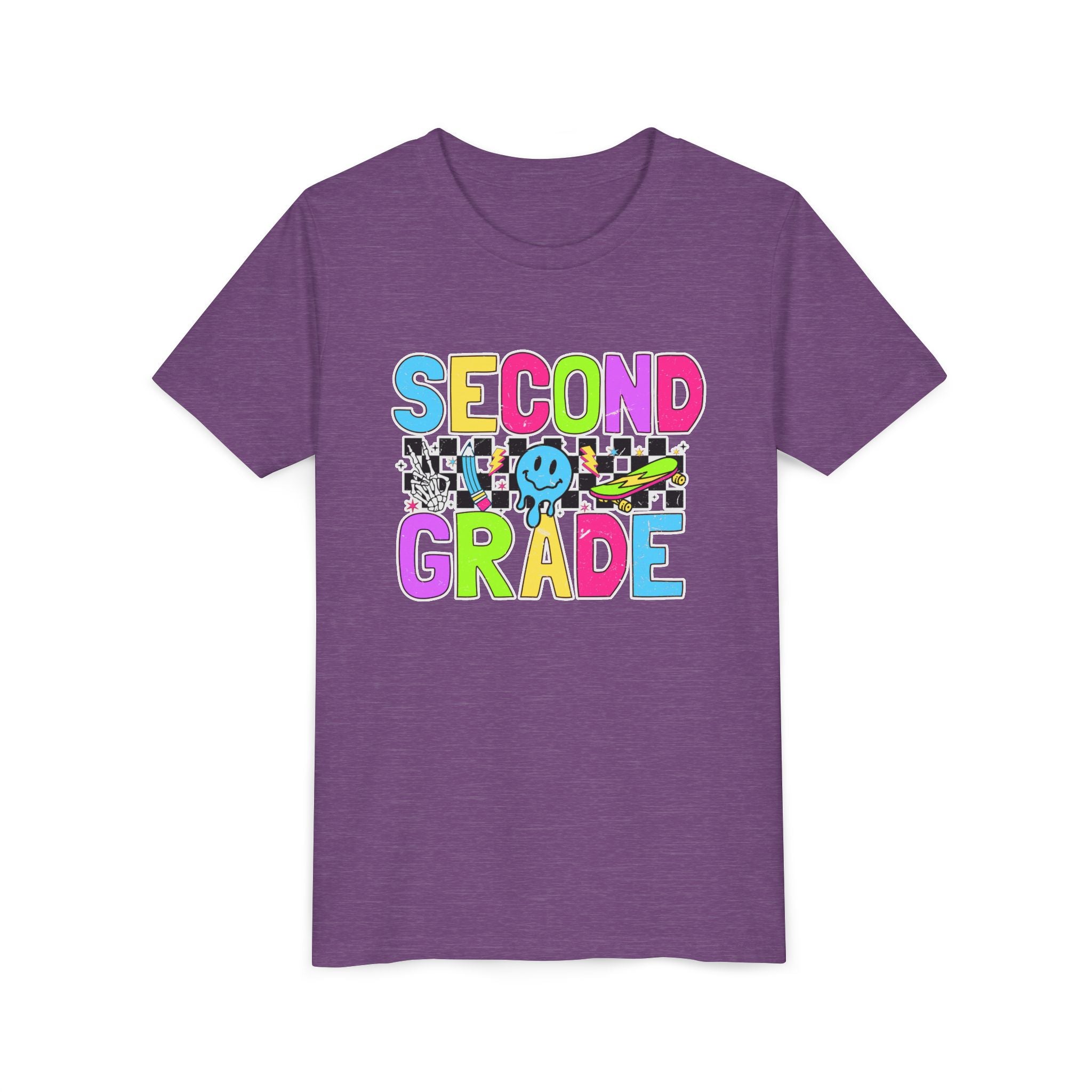 Second Grade Youth Tee — Colorful Back-to-School Shirt for Kids
