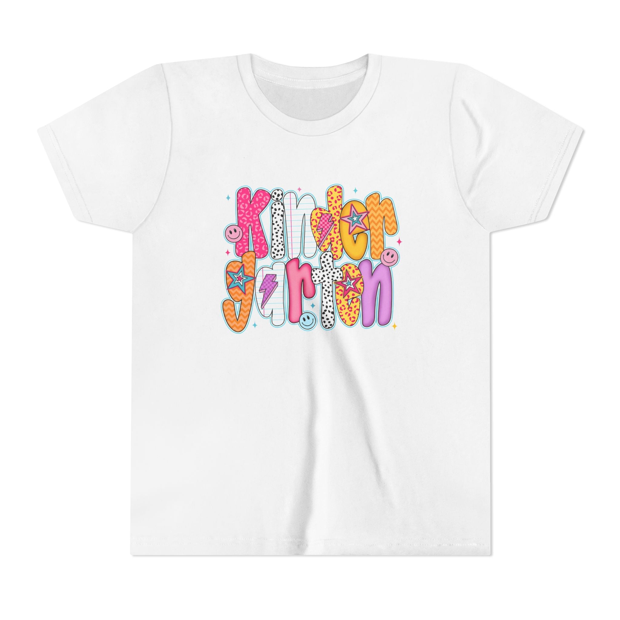 Youth Tee - "Kindergarten" Cute Retro Doodle Graphic