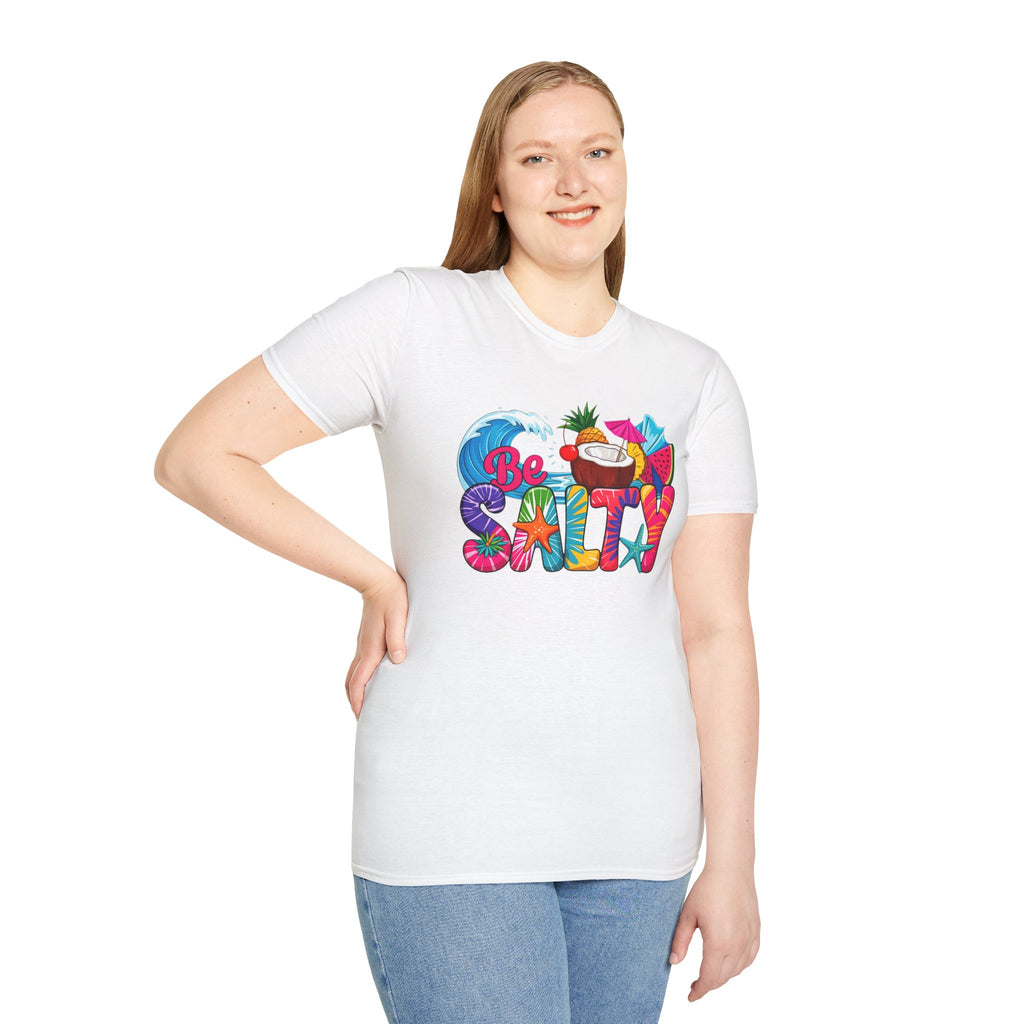 Be Salty Beach T-Shirt — Tropical Coconut & Surf Summer Tee