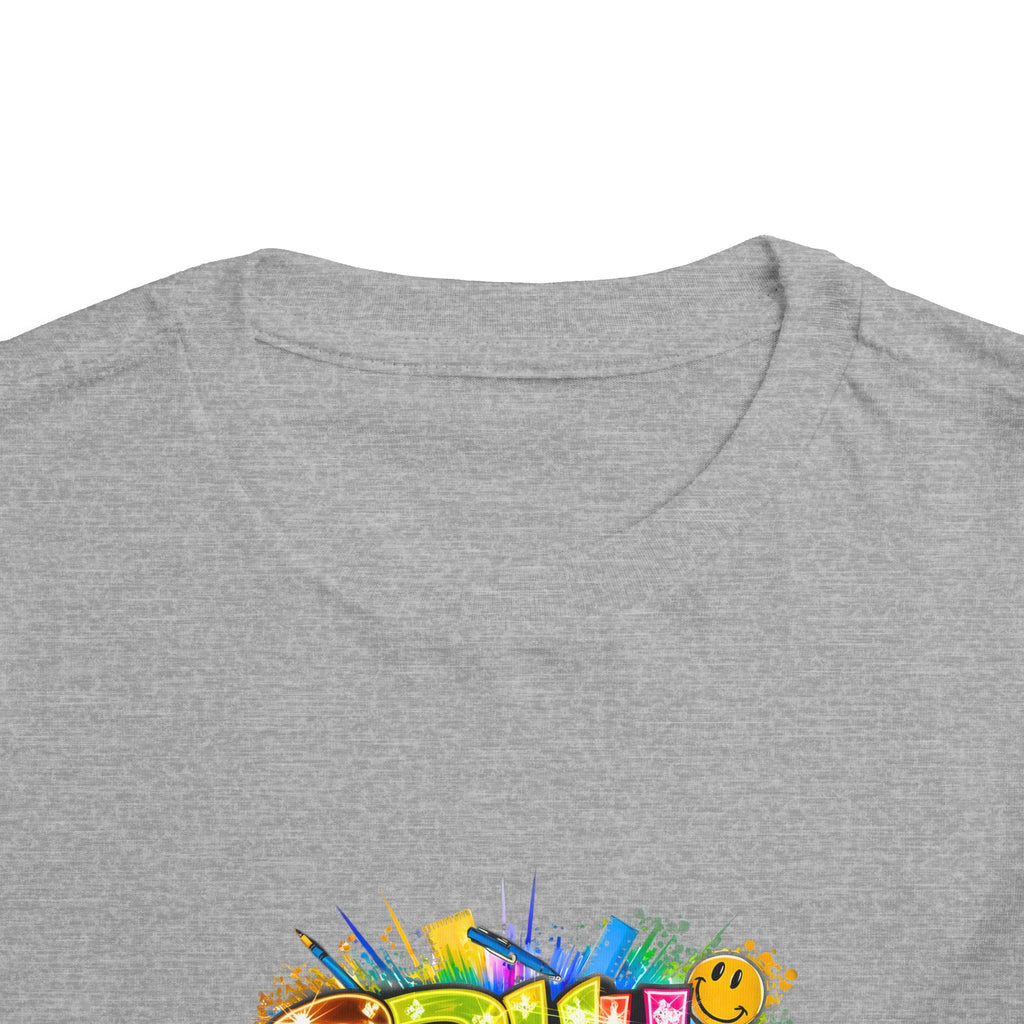 Toddler Tee — Colorful "Bruh We Are Back" Graphic Shirt