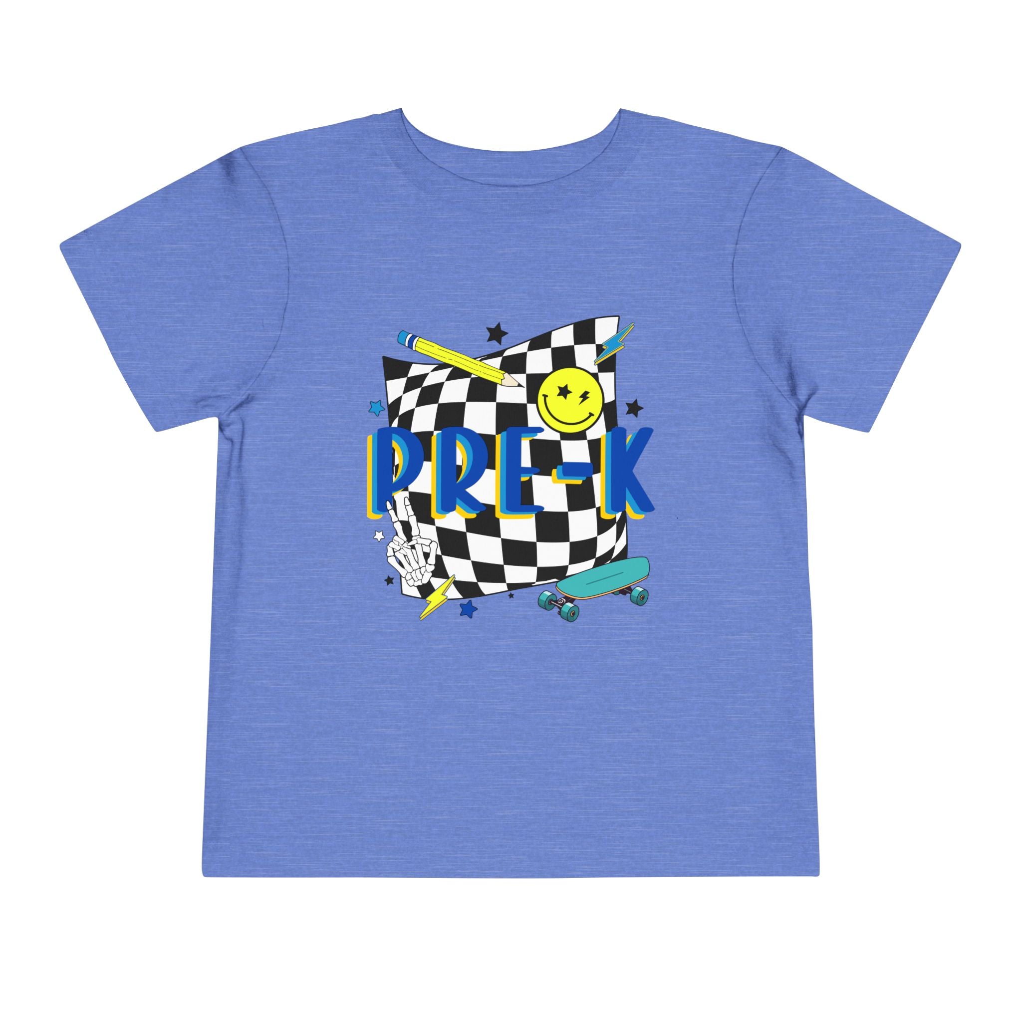 Preschool Skate Smiley Toddler Tee Pre-k