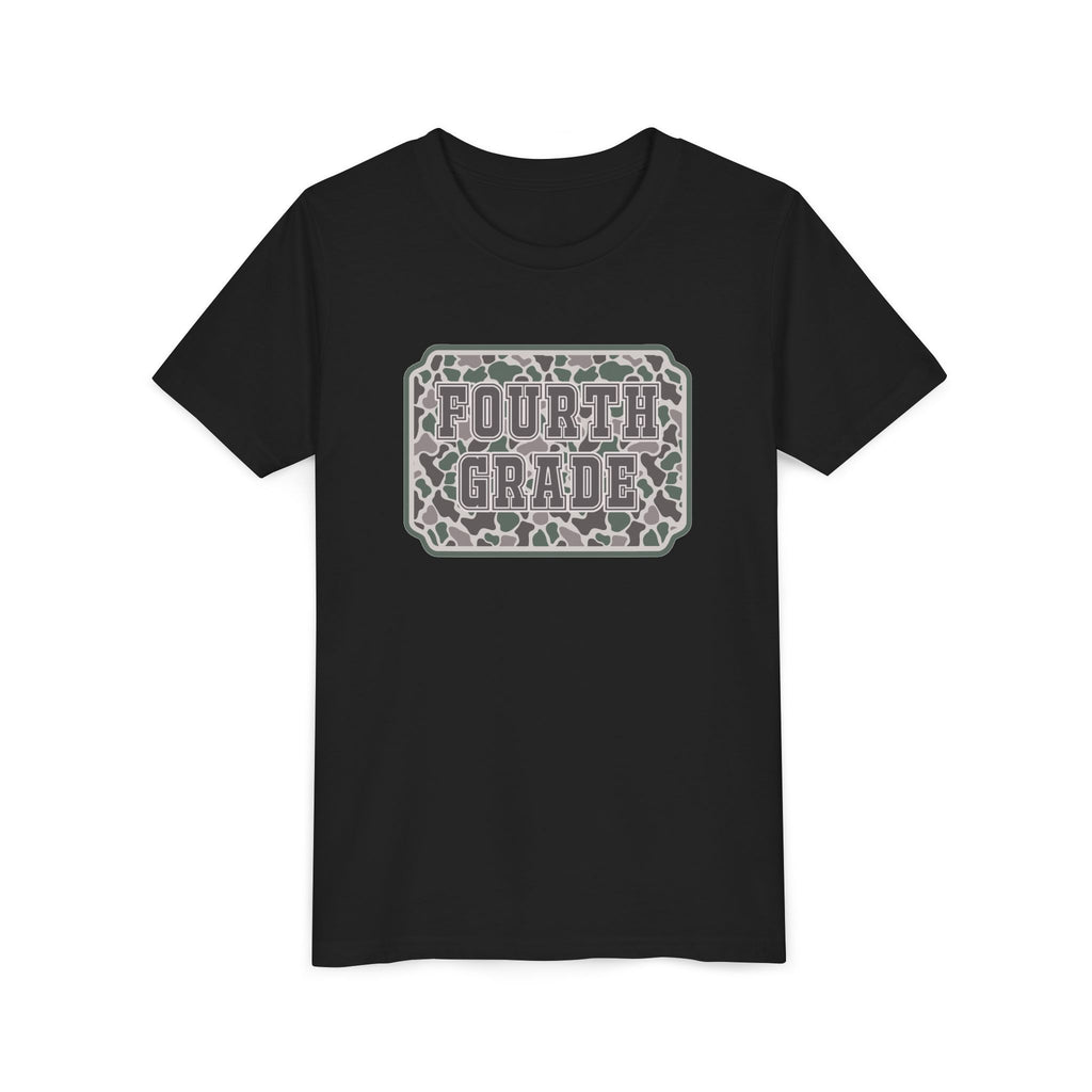 Fourth Grade Camouflage Youth Tee