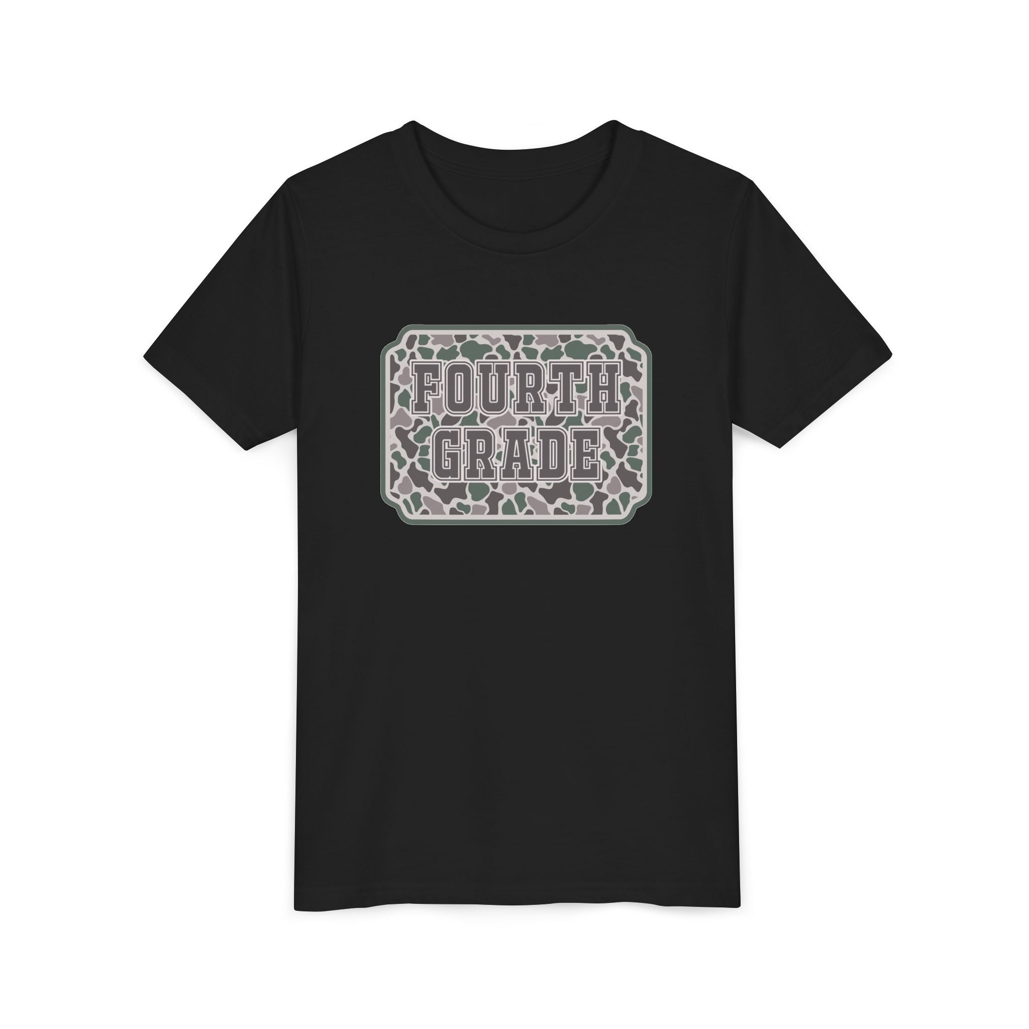 Fourth Grade Camouflage Youth Tee