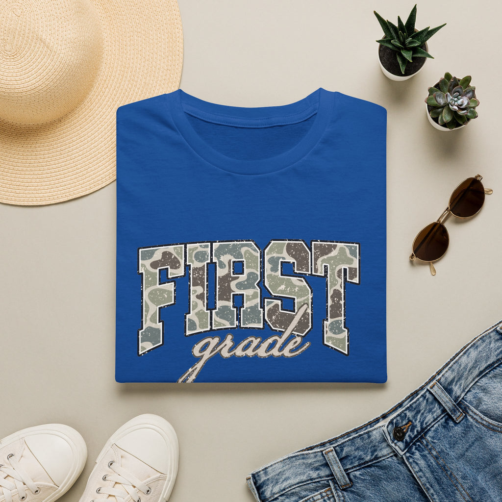 First Grade Camo Tee — 'FIRST grade' Back-to-School Kids T-Shirt