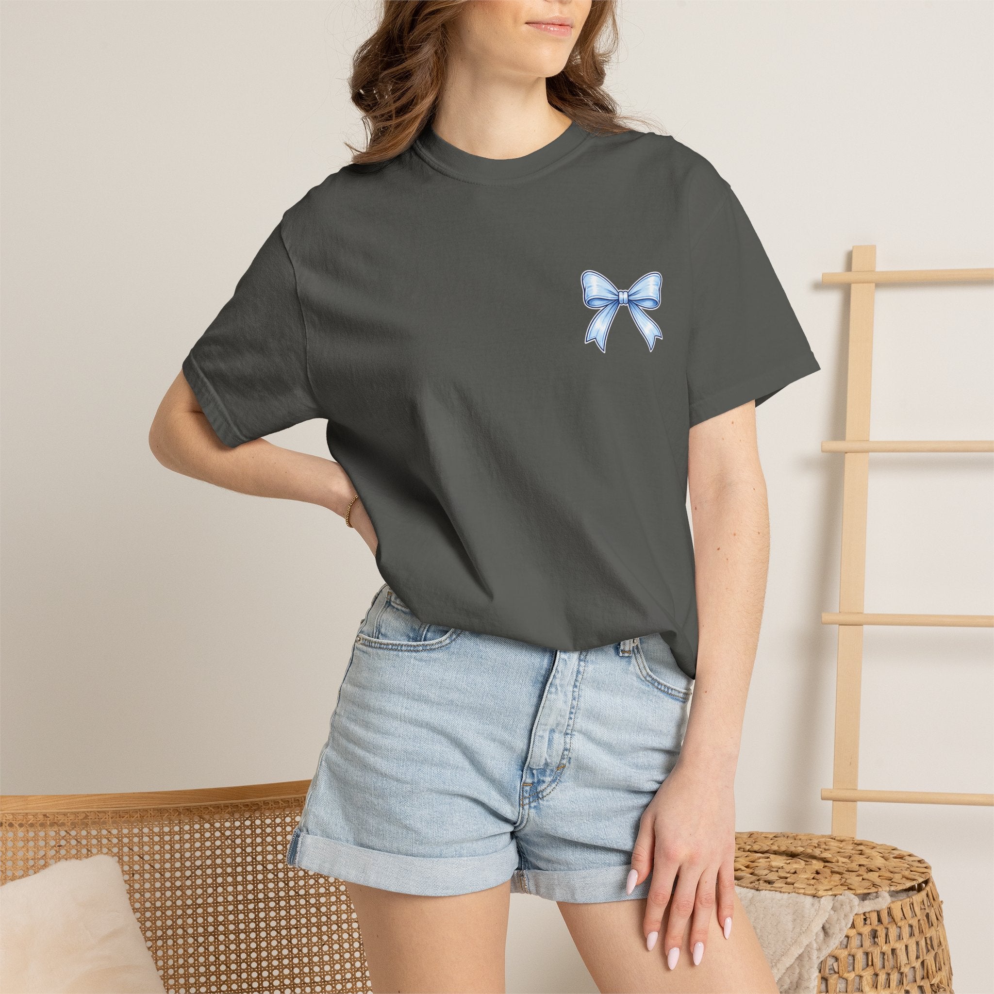 America 250 Years of Freedom T-Shirt — Patriotic 4th of July Tee with Blue Ribbon Design