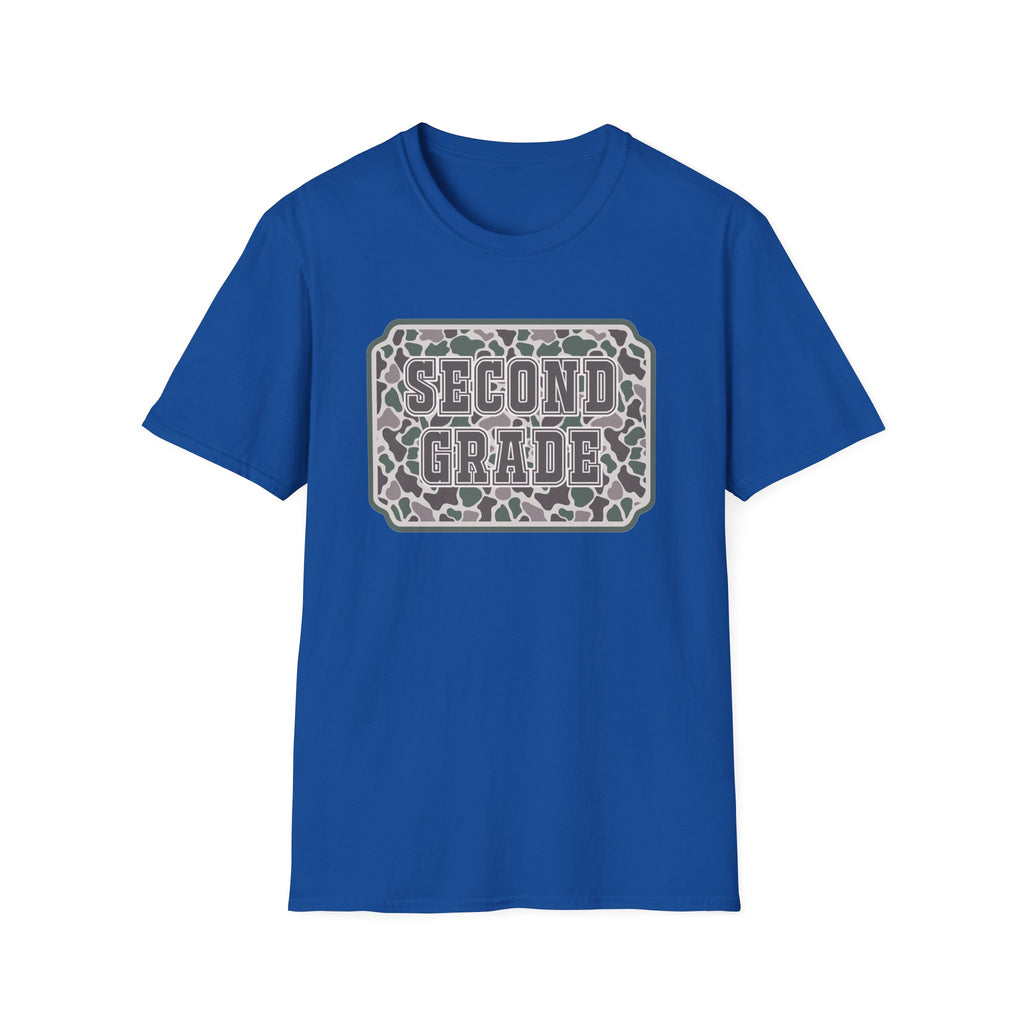 Second Grade Leopard Print T-Shirt — Cute Back-to-School Tee for Teachers & Students